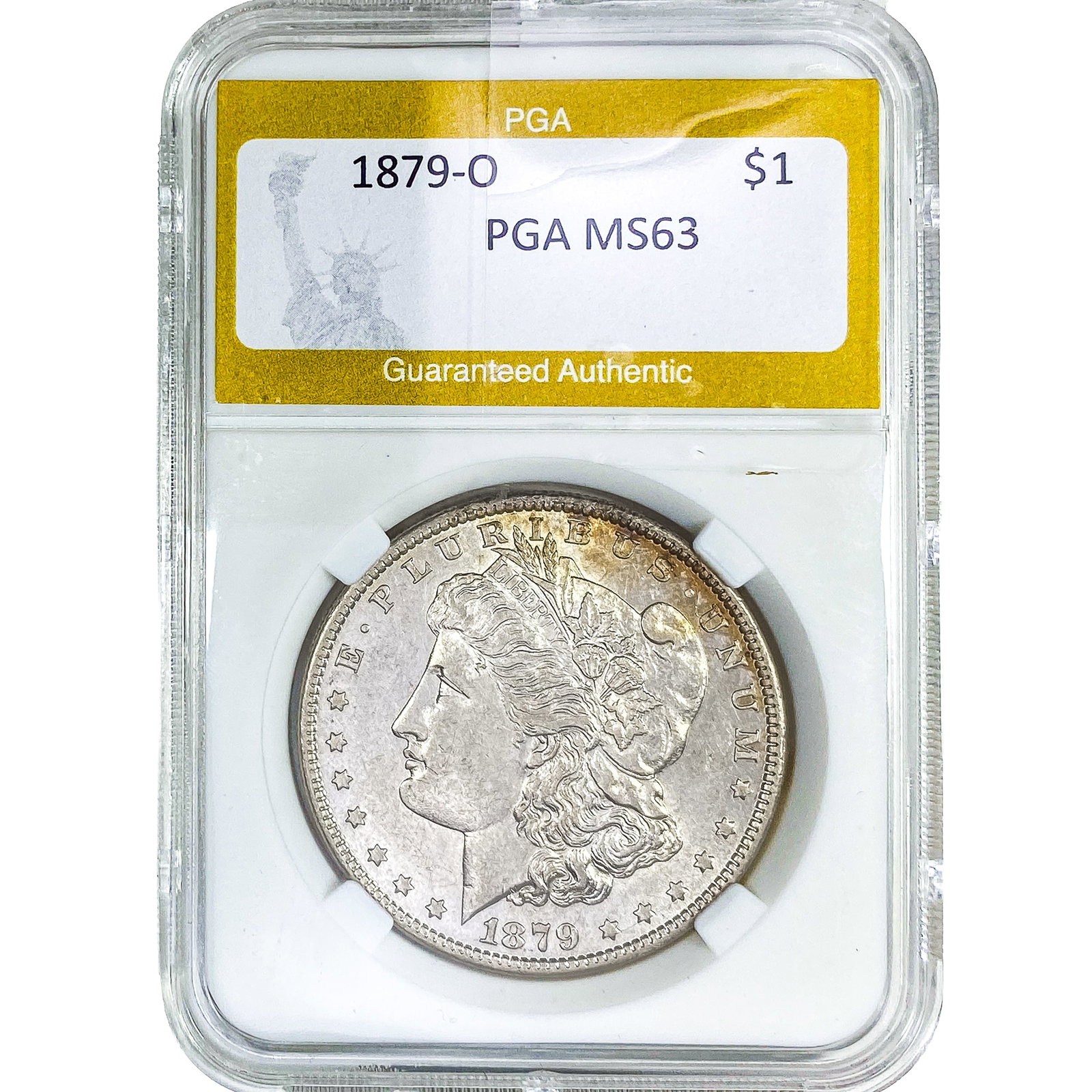 1879-O Morgan Silver Dollar PGA MS63: 1879-O Morgan Silver Dollar PGA MS63