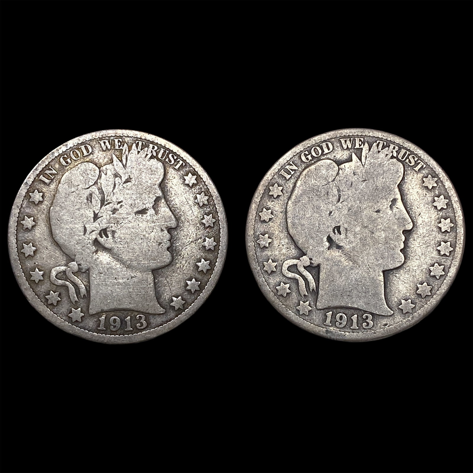 1913 Barber Half Dollar NICELY CIRCULATED: 1913 Barber Half Dollar NICELY CIRCULATED