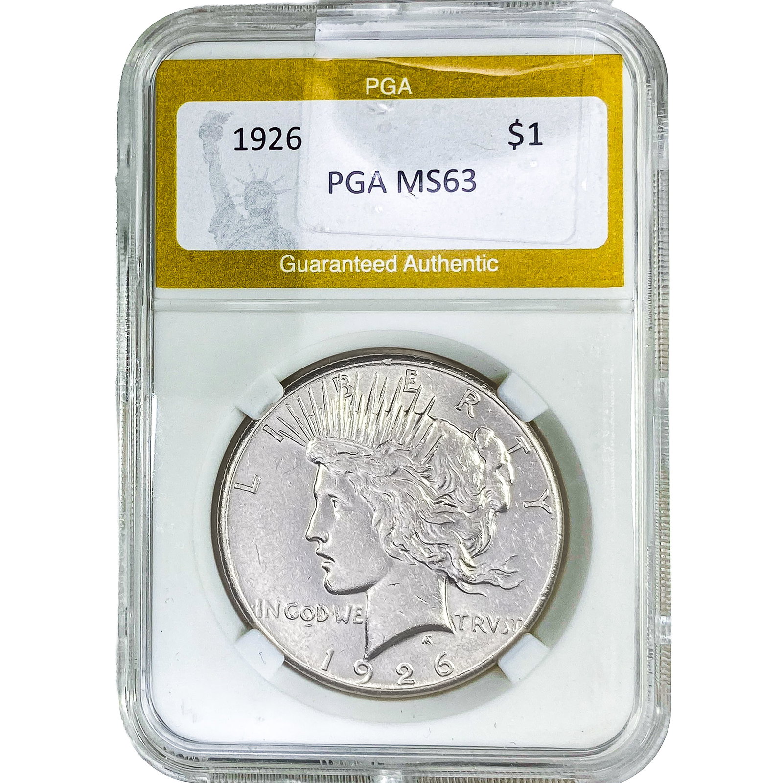 1926 Silver Peace Dollar PGA MS63
