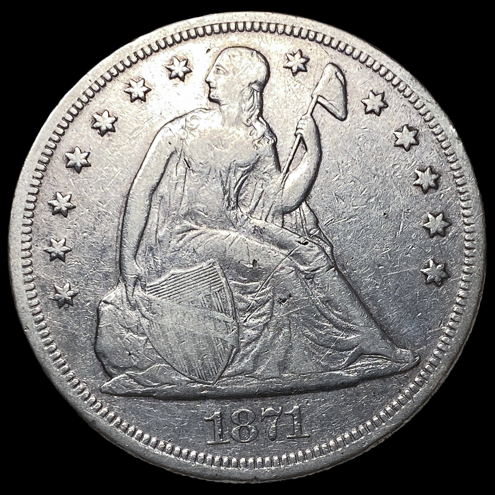 1871 Silver Dollar NEARLY UNCIRCULATED (1 of 2)