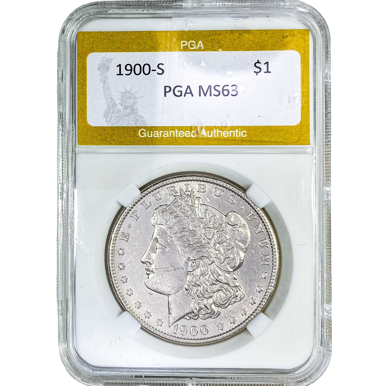 1900-S Morgan Silver Dollar PGA MS63