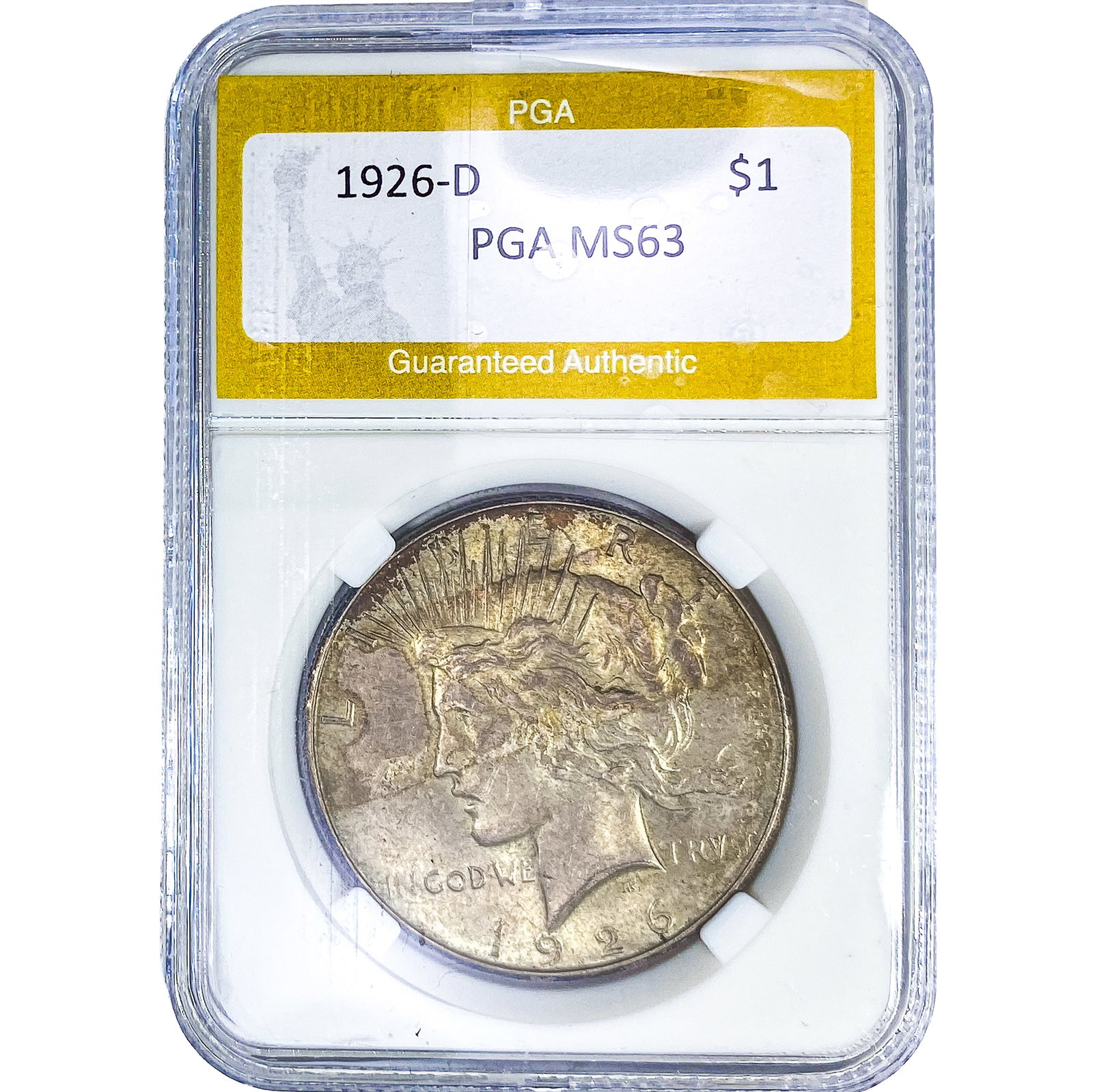 1926-D Silver Peace Dollar PGA MS63