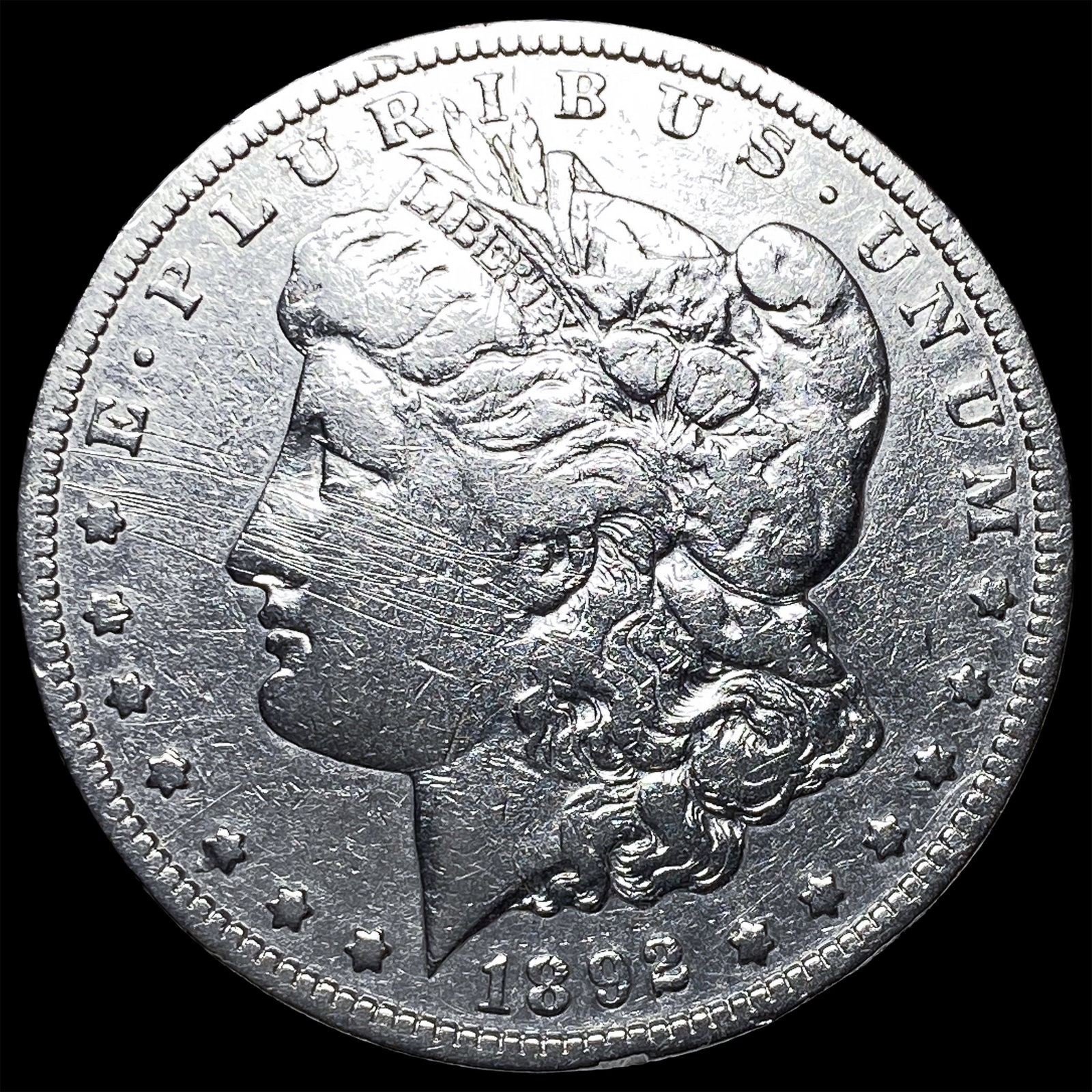 1892-S Silver Morgan Dollar LIGHTLY CIRCULATED: 1892-S Silver Morgan Dollar LIGHTLY CIRCULATED