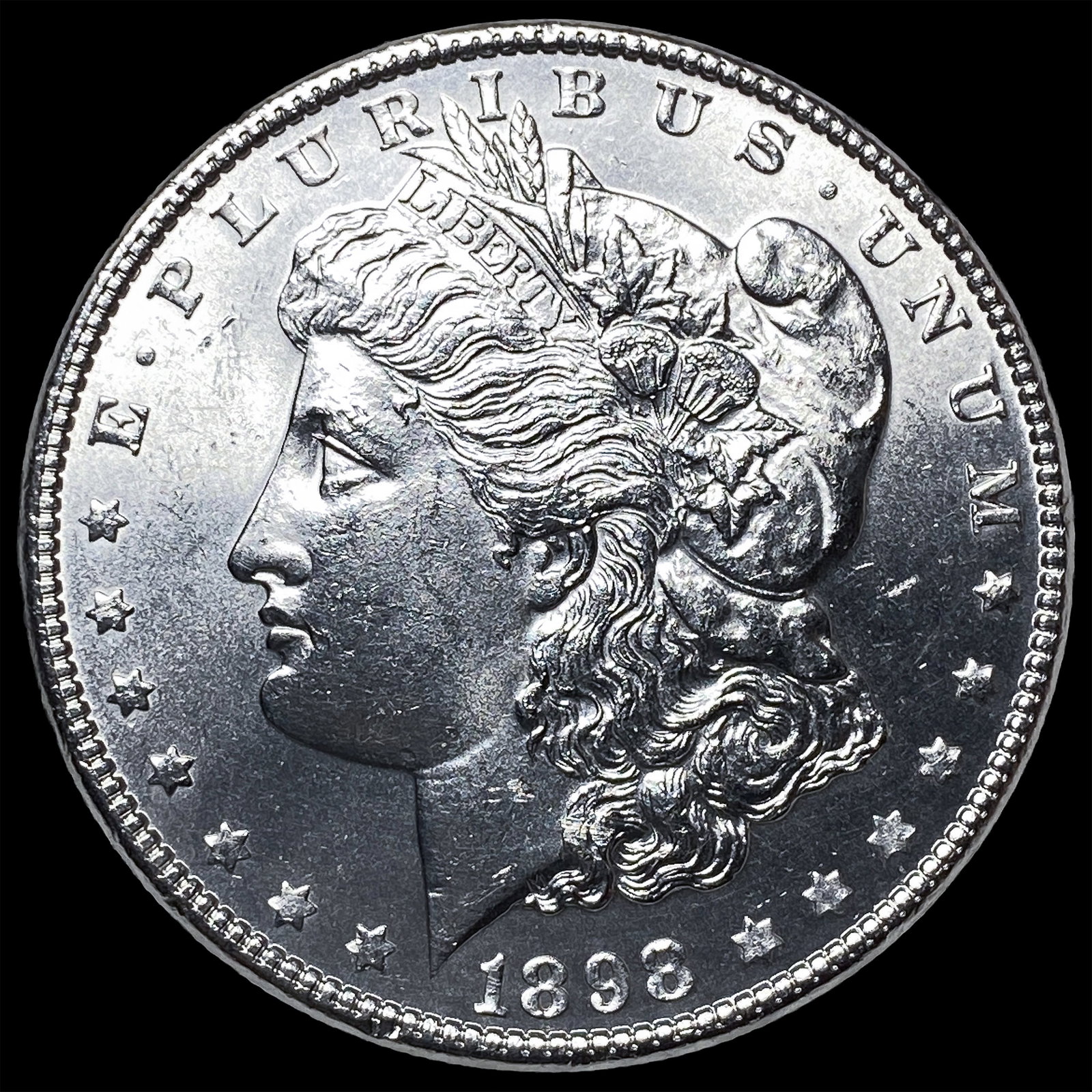1898 Morgan Silver Dollar CHOICE BU: 1898 Morgan Silver Dollar CHOICE BU