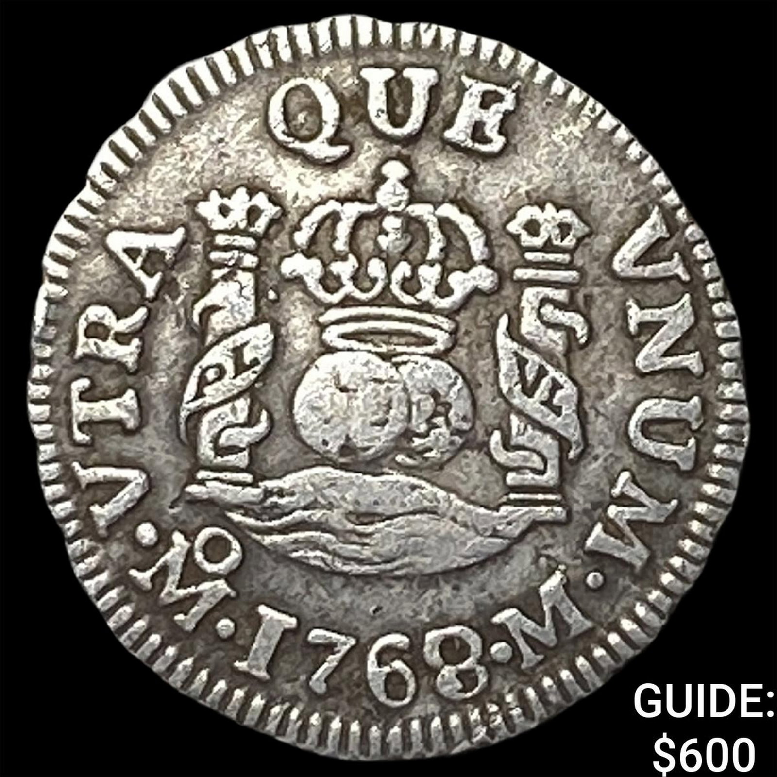 1764/7-M Mexico Charles III Silver 1/2 Real: 1764/7-M Mexico Charles III Silver 1/2 Real