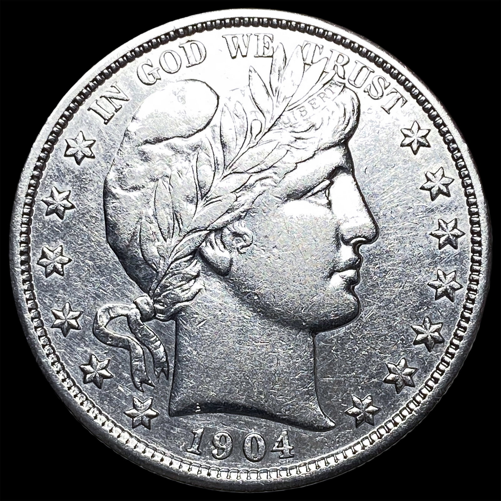 1904 Silver Barber Half Dollar UNCIRCULATED: 1904 Silver Barber Half Dollar UNCIRCULATED