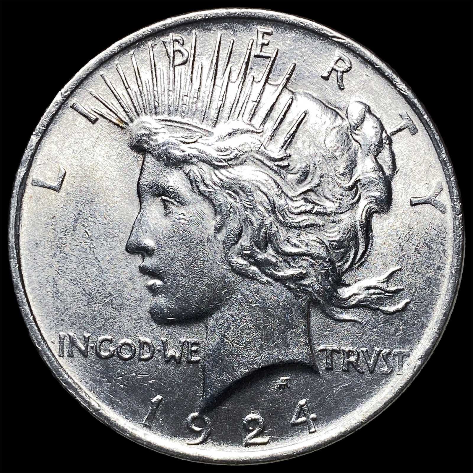 1924 Silver Peace Dollar UNCIRCULATED: 1924 Silver Peace Dollar UNCIRCULATED