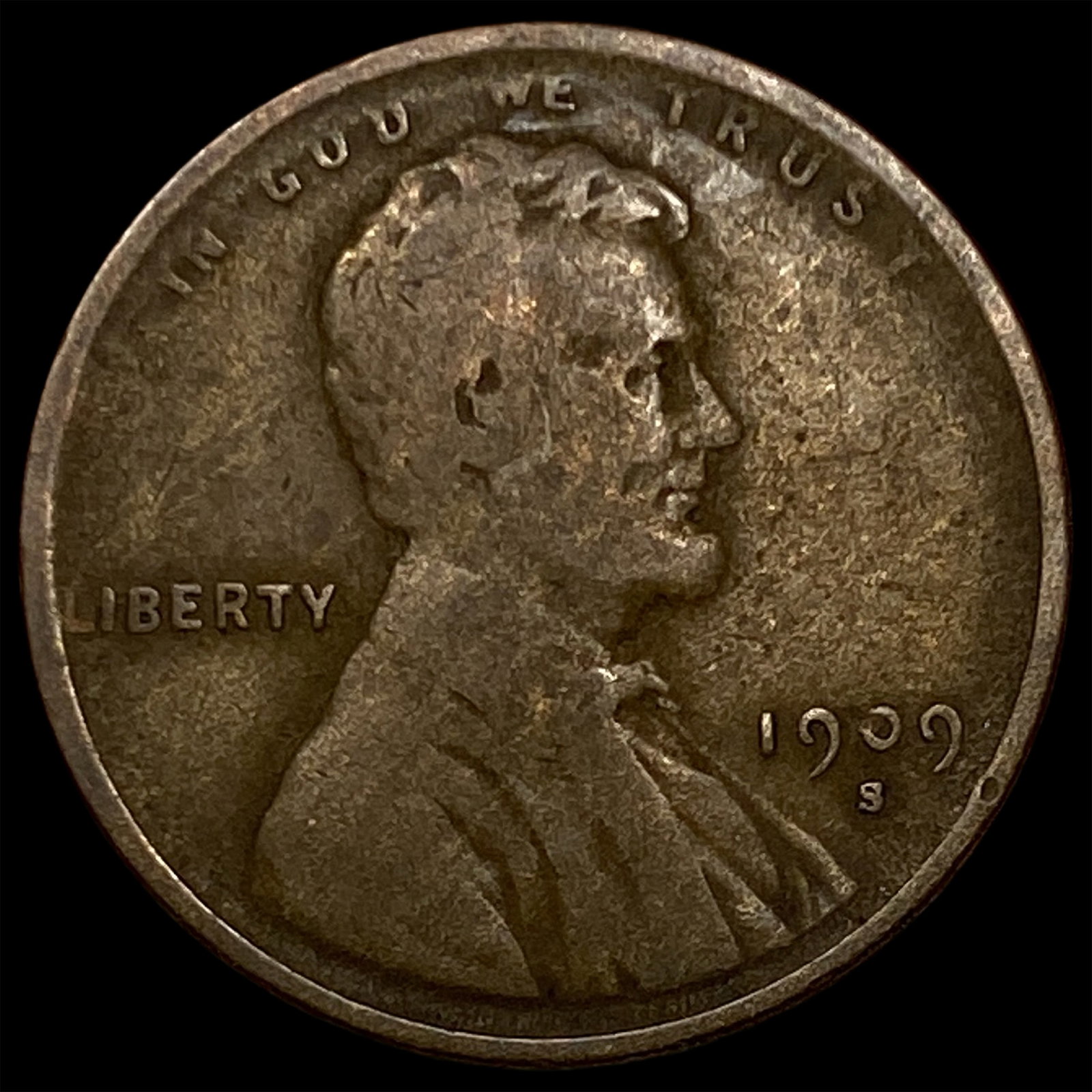 1909-S Lincoln Wheat Cent NEARLY UNCIRCULATED: 1909-S Lincoln Wheat Cent NEARLY UNCIRCULATED