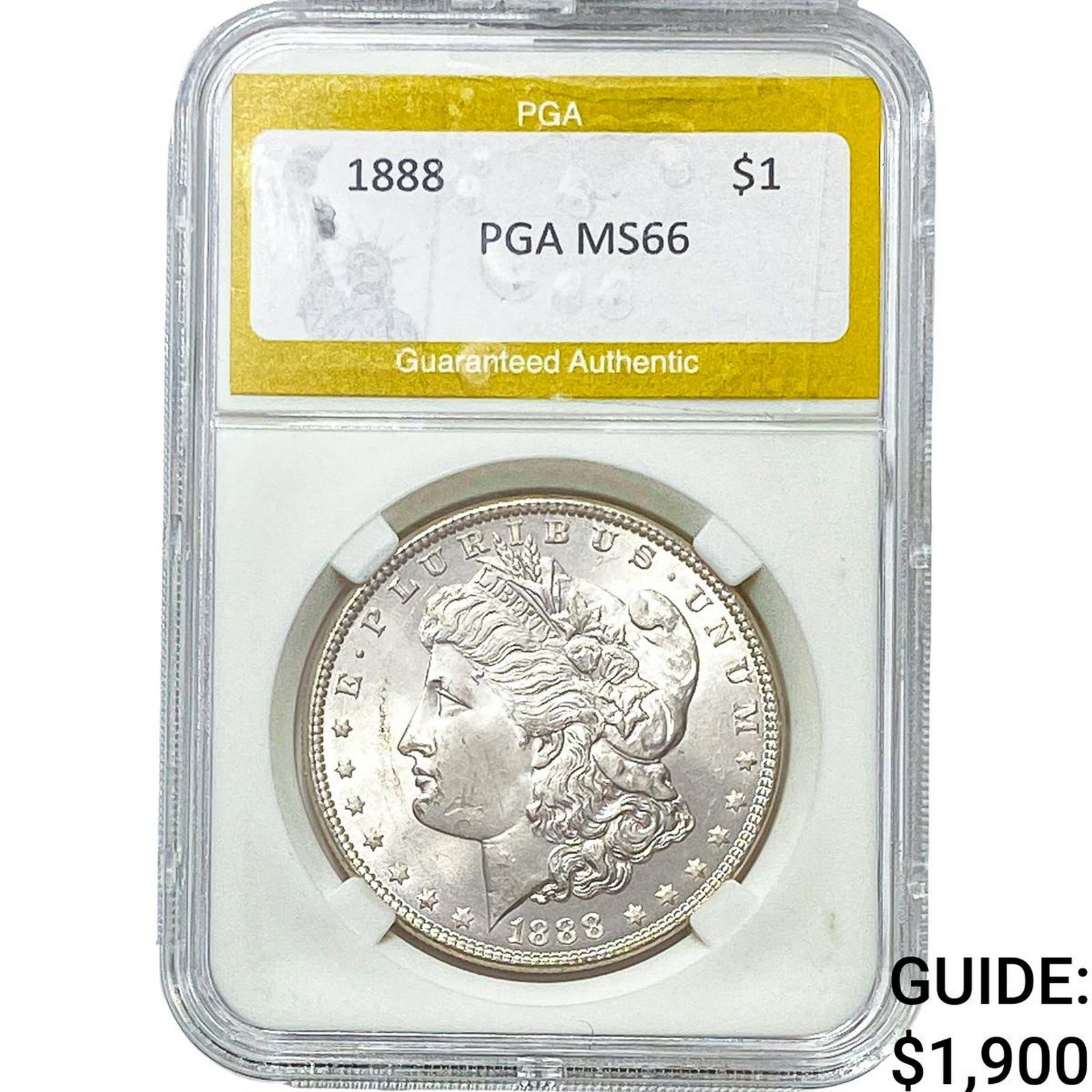 1888 Morgan Silver Dollar PGA MS66: 1888 Morgan Silver Dollar PGA MS66