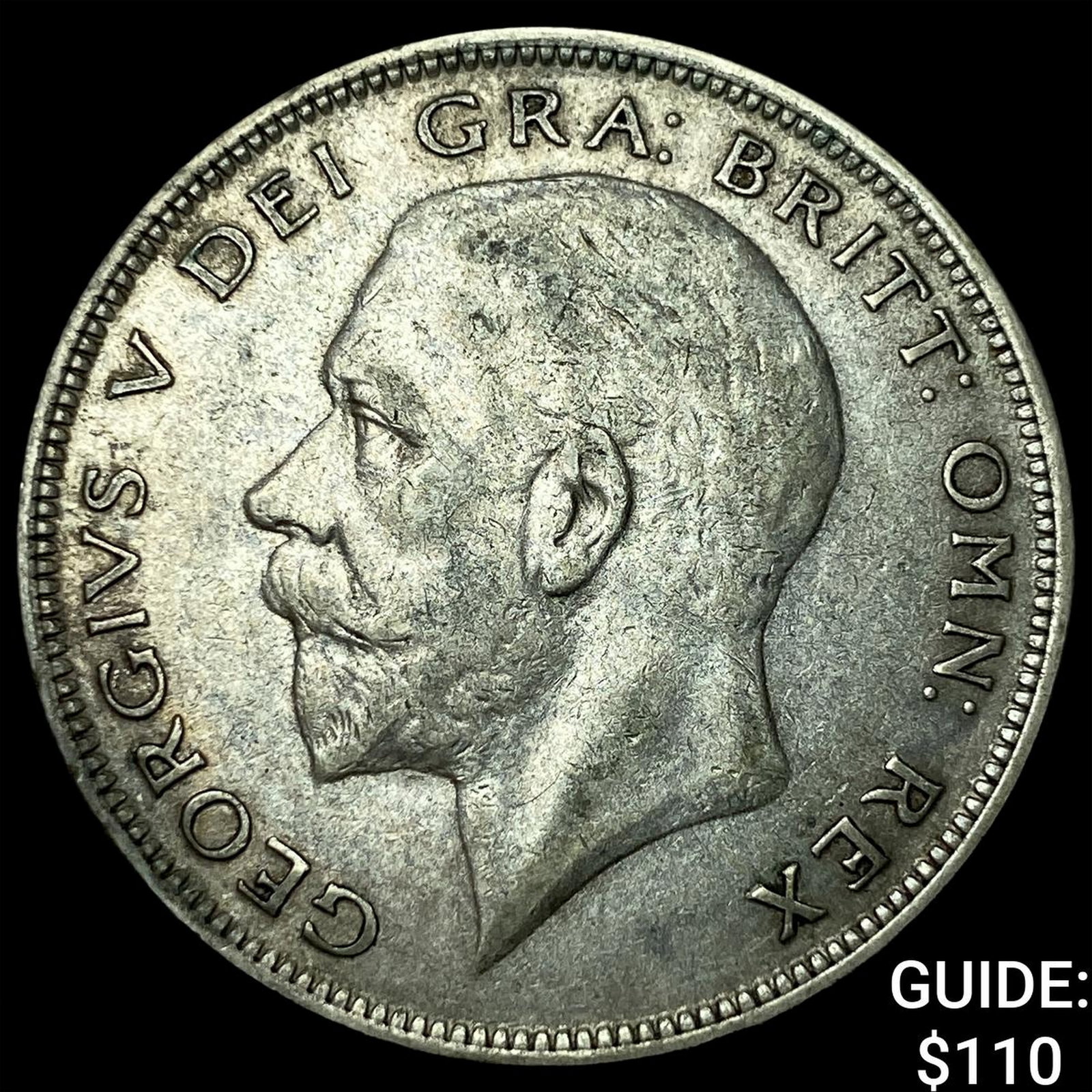 1934 Great Britain Geroge V Silver 1/2 Crown: 1934 Great Britain Geroge V Silver 1/2 Crown