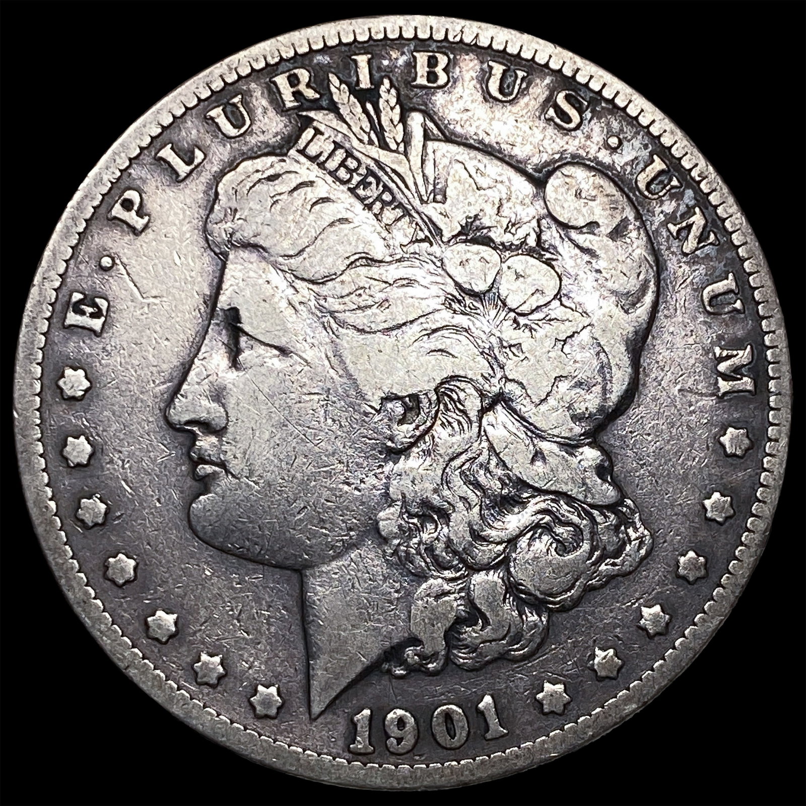 1901-S Silver Morgan Dollar LIGHTLY CIRCULATED: 1901-S Silver Morgan Dollar LIGHTLY CIRCULATED