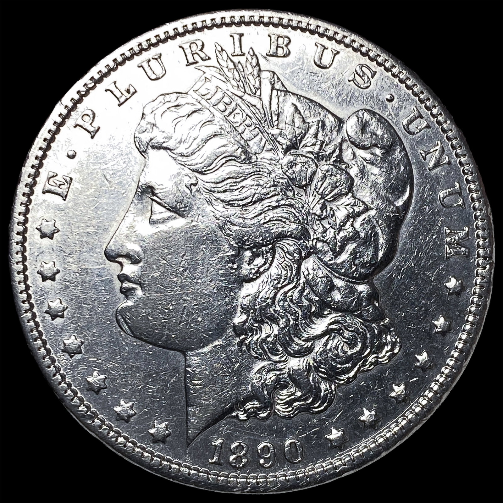 1890-CC Silver Morgan Dollar CHOICE AU: 1890-CC Silver Morgan Dollar CHOICE AU