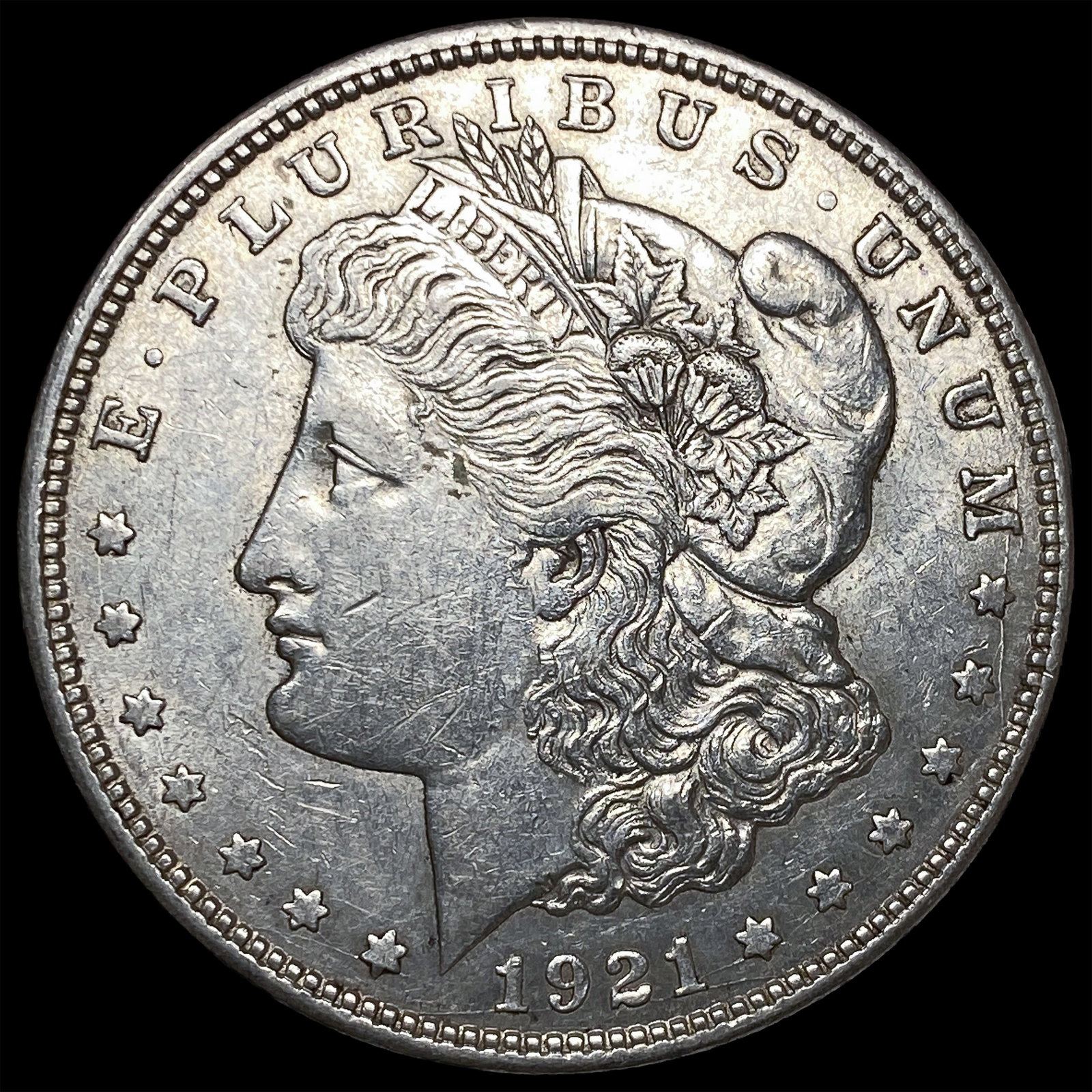 1921-D Silver Morgan Dollar CLOSELY UNCIRCULATED: 1921-D Silver Morgan Dollar CLOSELY UNCIRCULATED