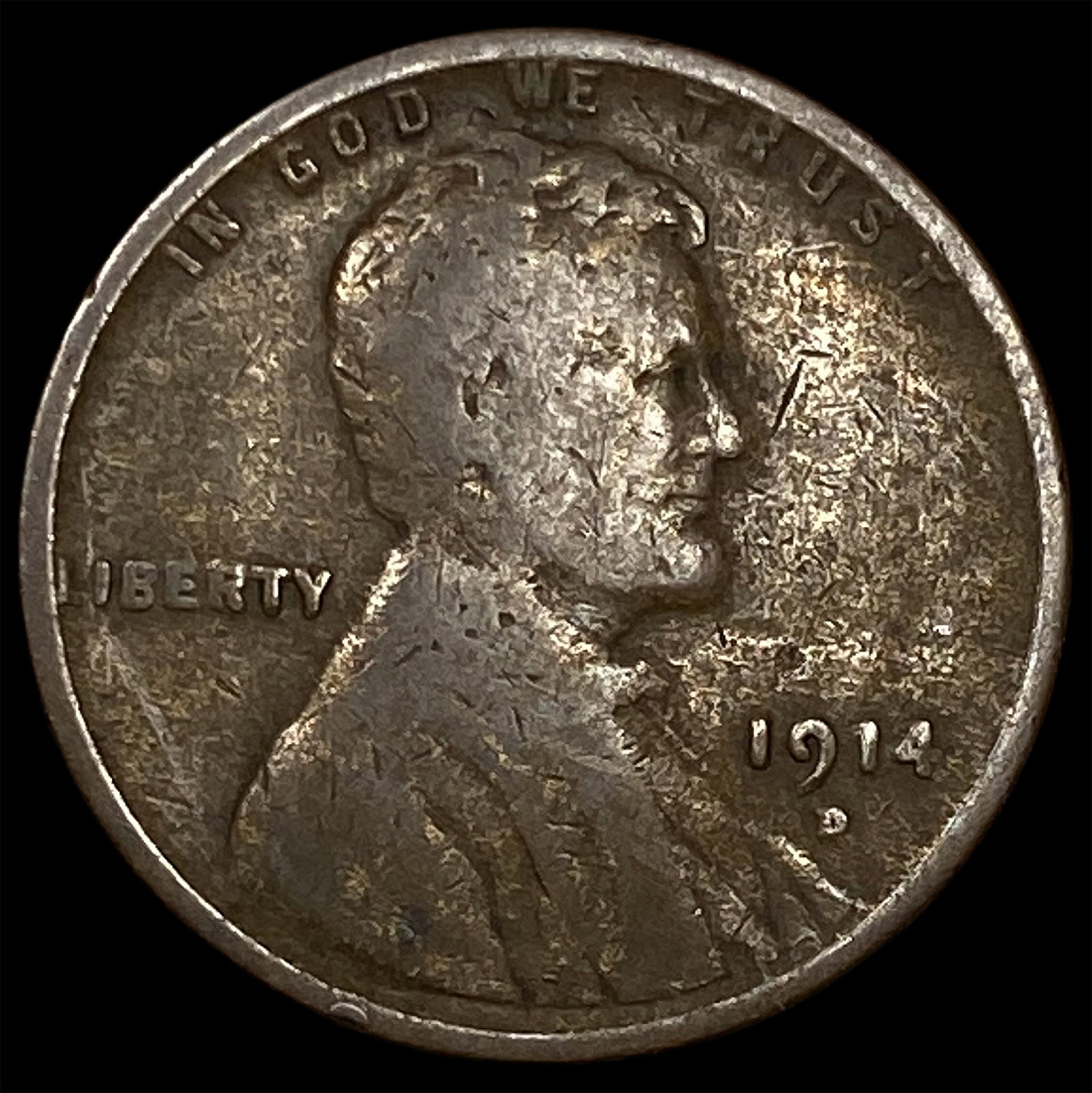 1914-D Lincoln Wheat Cent LIGHTLY CIRCULATED: 1914-D Lincoln Wheat Cent LIGHTLY CIRCULATED