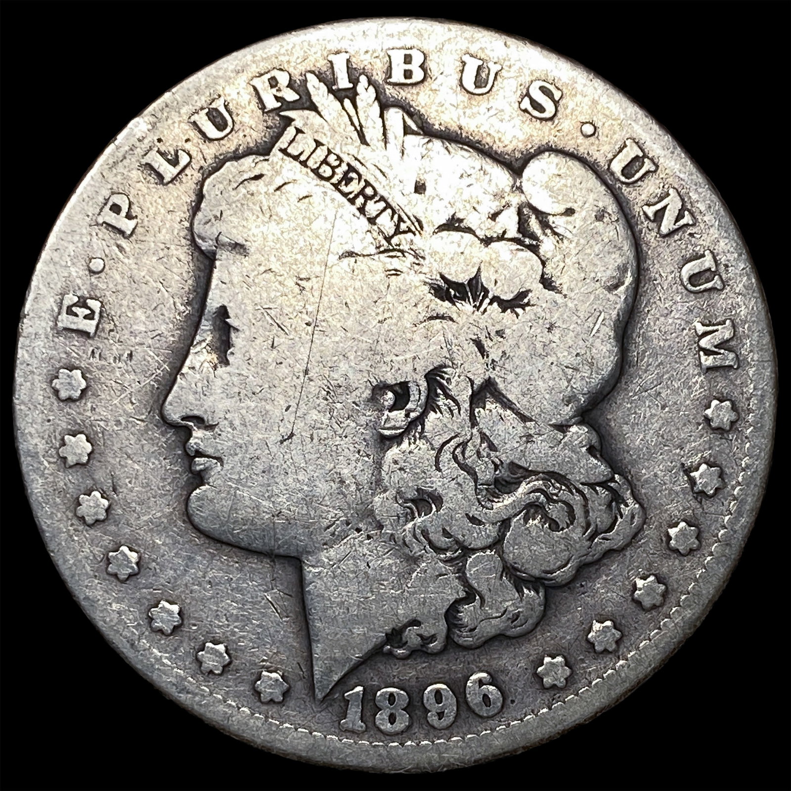 1896-S Silver Morgan Dollar NICELY CIRCULATED: 1896-S Silver Morgan Dollar NICELY CIRCULATED