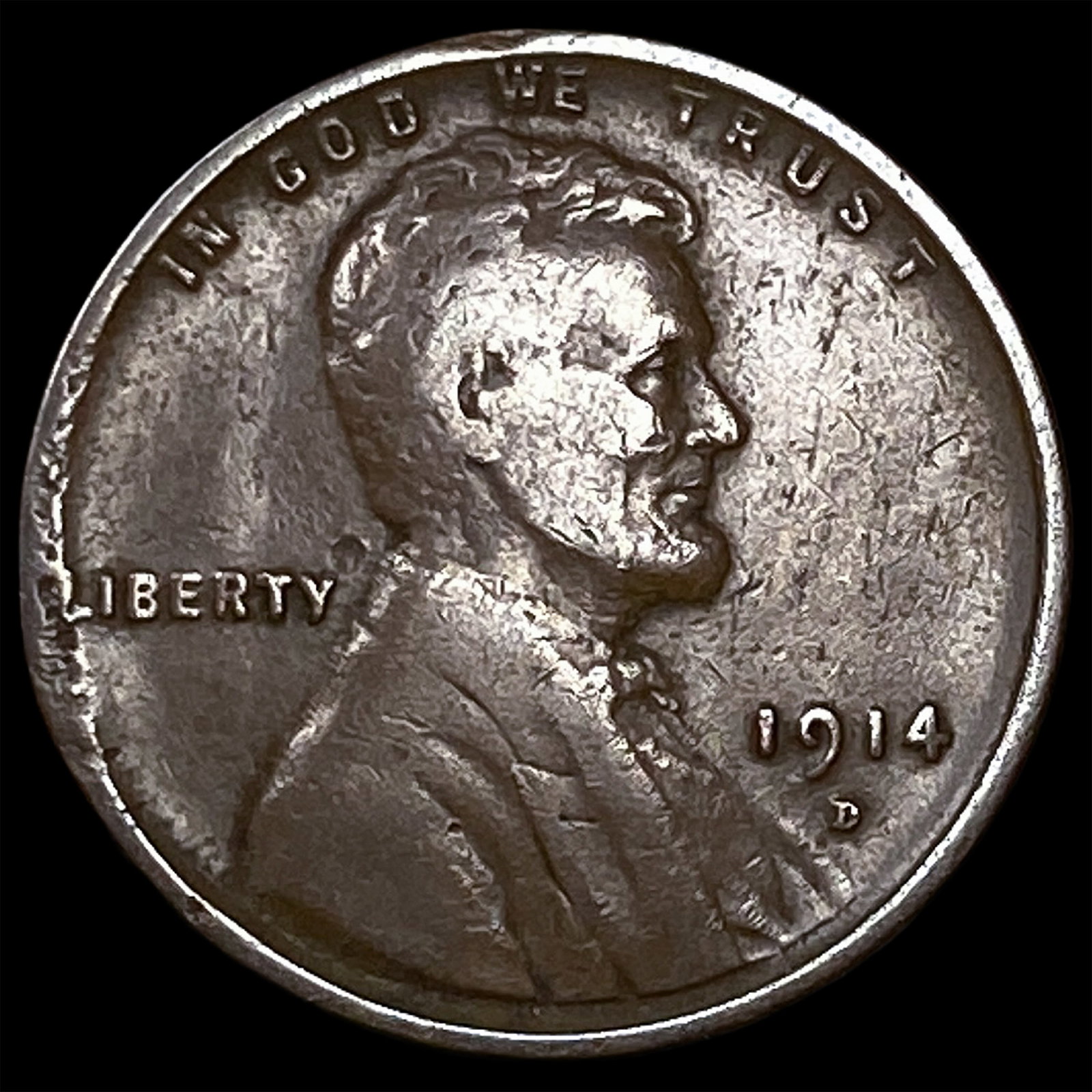 1914-D Lincoln Wheat Cent LIGHTLY CIRCULATED: 1914-D Lincoln Wheat Cent LIGHTLY CIRCULATED