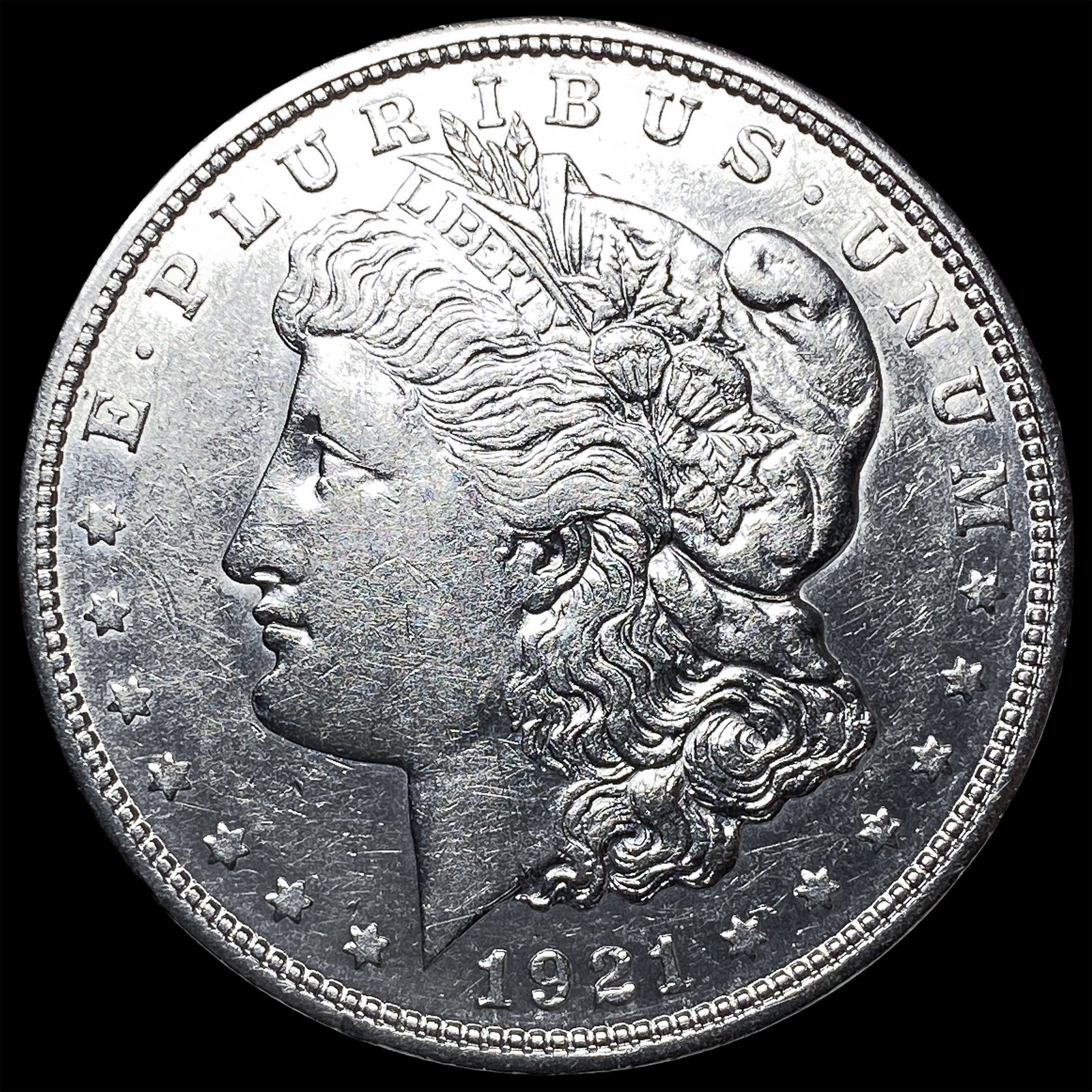 1921 Silver Morgan Dollar NEARLY UNCIRCULATED: 1921 Silver Morgan Dollar NEARLY UNCIRCULATED