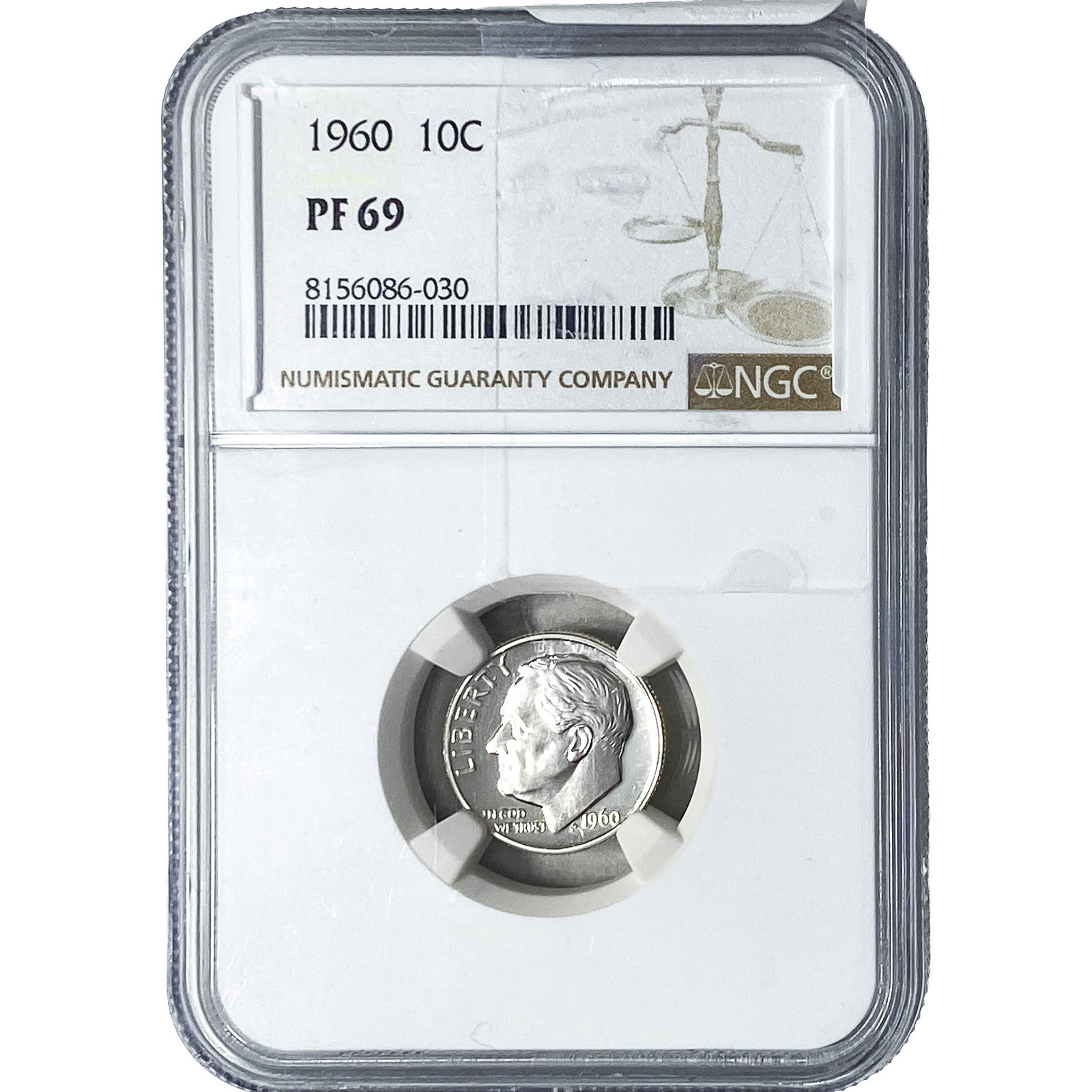 1960 Roosevelt Dime NGC PF69 (1 of 2)