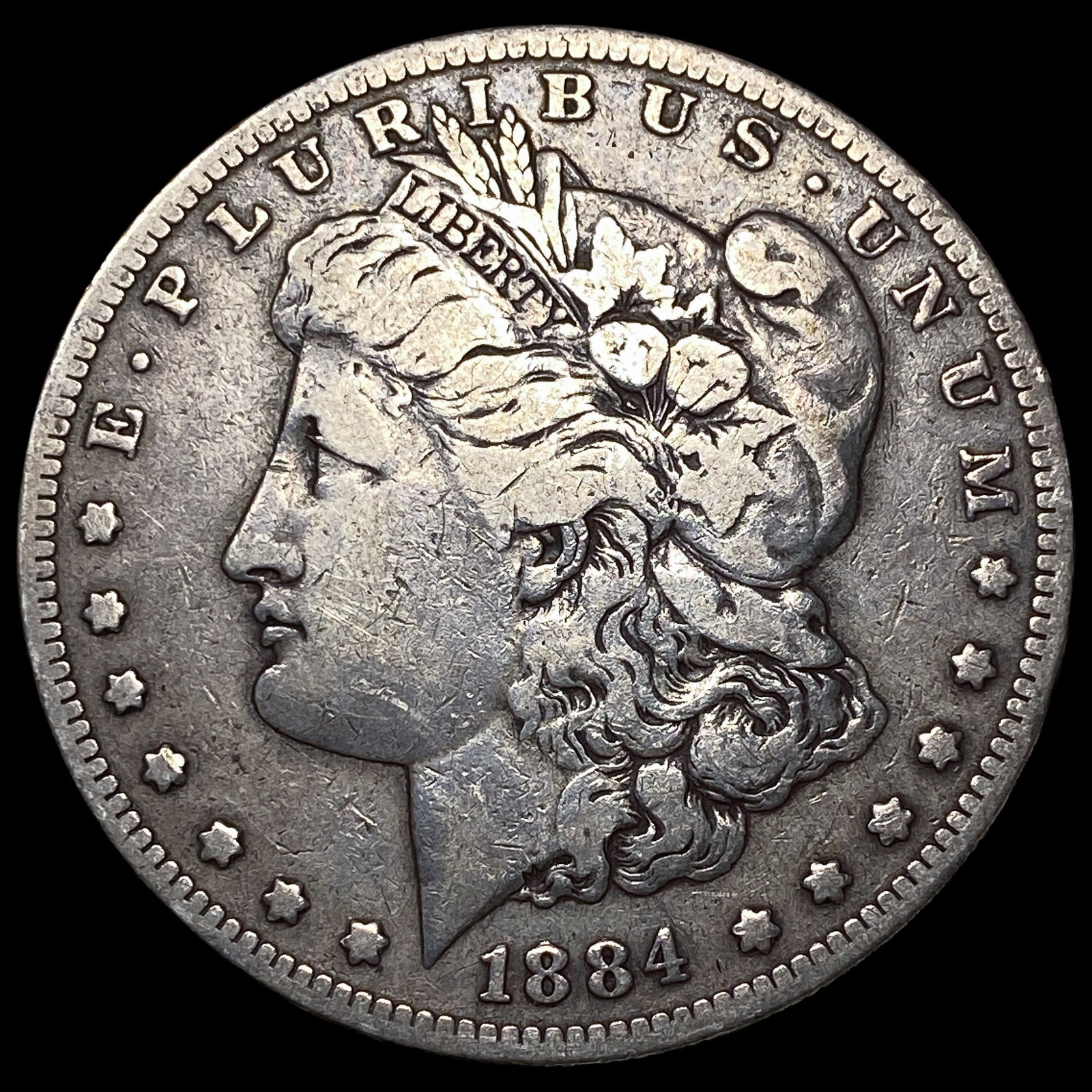 1884-S Silver Morgan Dollar LIGHTLY CIRCULATED: 1884-S Silver Morgan Dollar LIGHTLY CIRCULATED