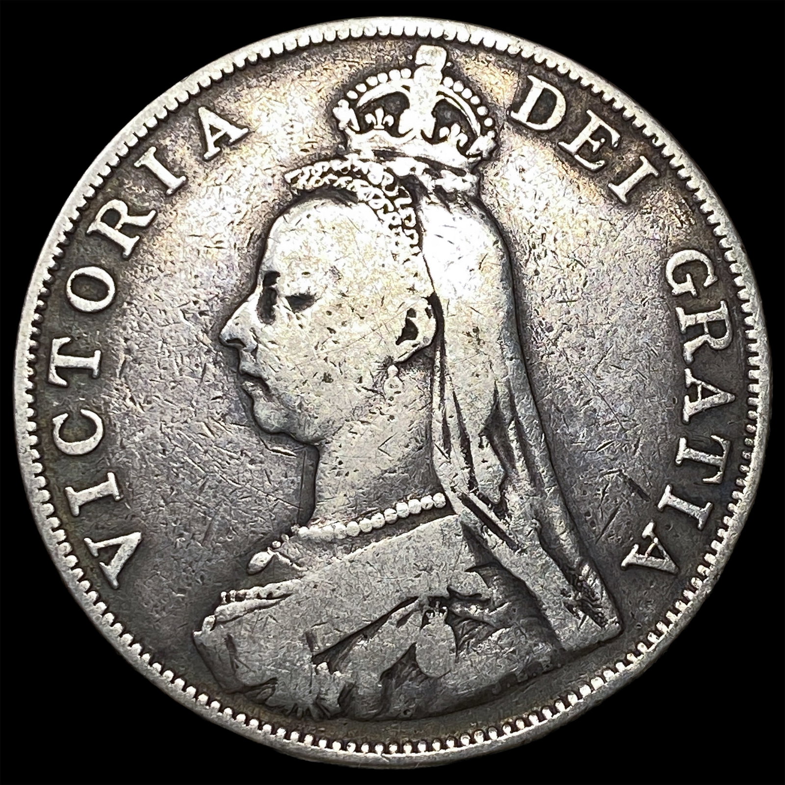 1900 Great Britain Silver Crown NEARLY UNCIRCULATED: 1900 Great Britain Silver Crown NEARLY UNCIRCULATED