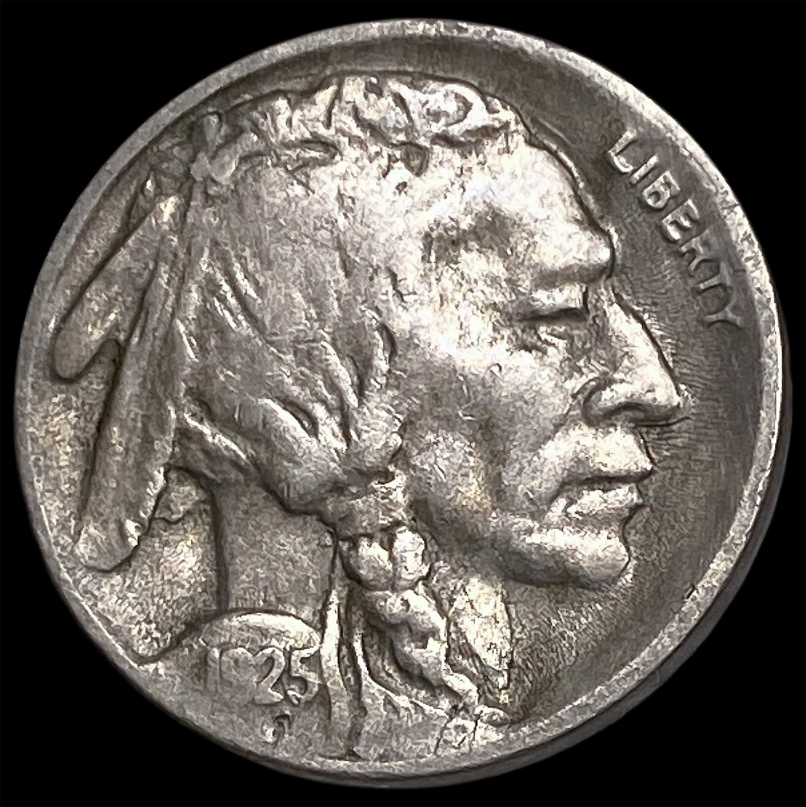 1925-S Buffalo Nickel NEARLY UNCIRCULATED: 1925-S Buffalo Nickel NEARLY UNCIRCULATED