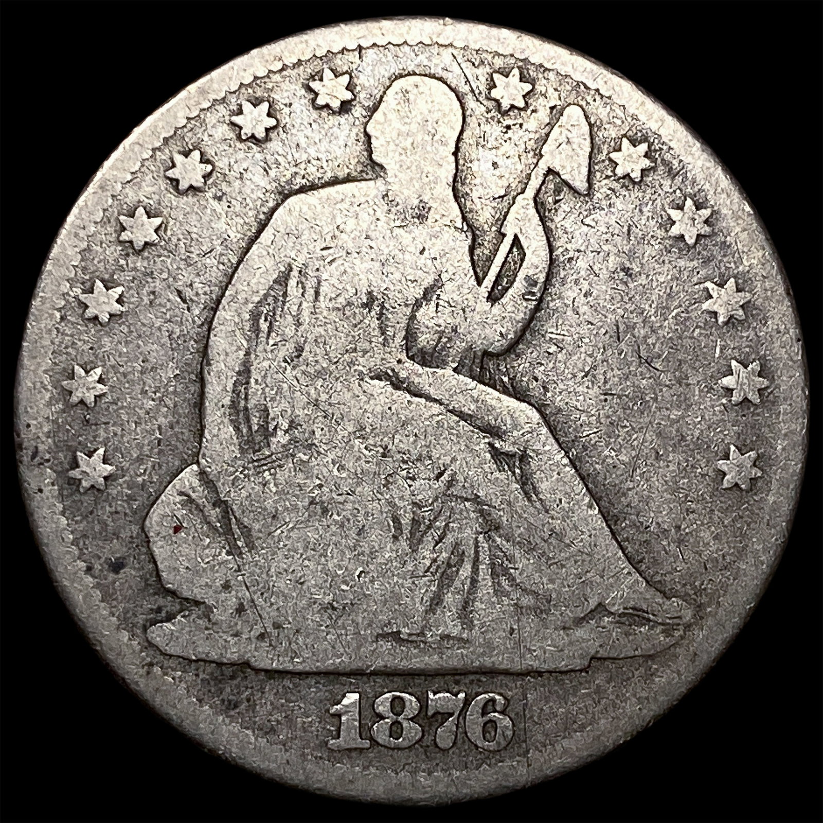 1876 Seated Liberty Half Dollar NICELY CIRCULATED: 1876 Seated Liberty Half Dollar NICELY CIRCULATED