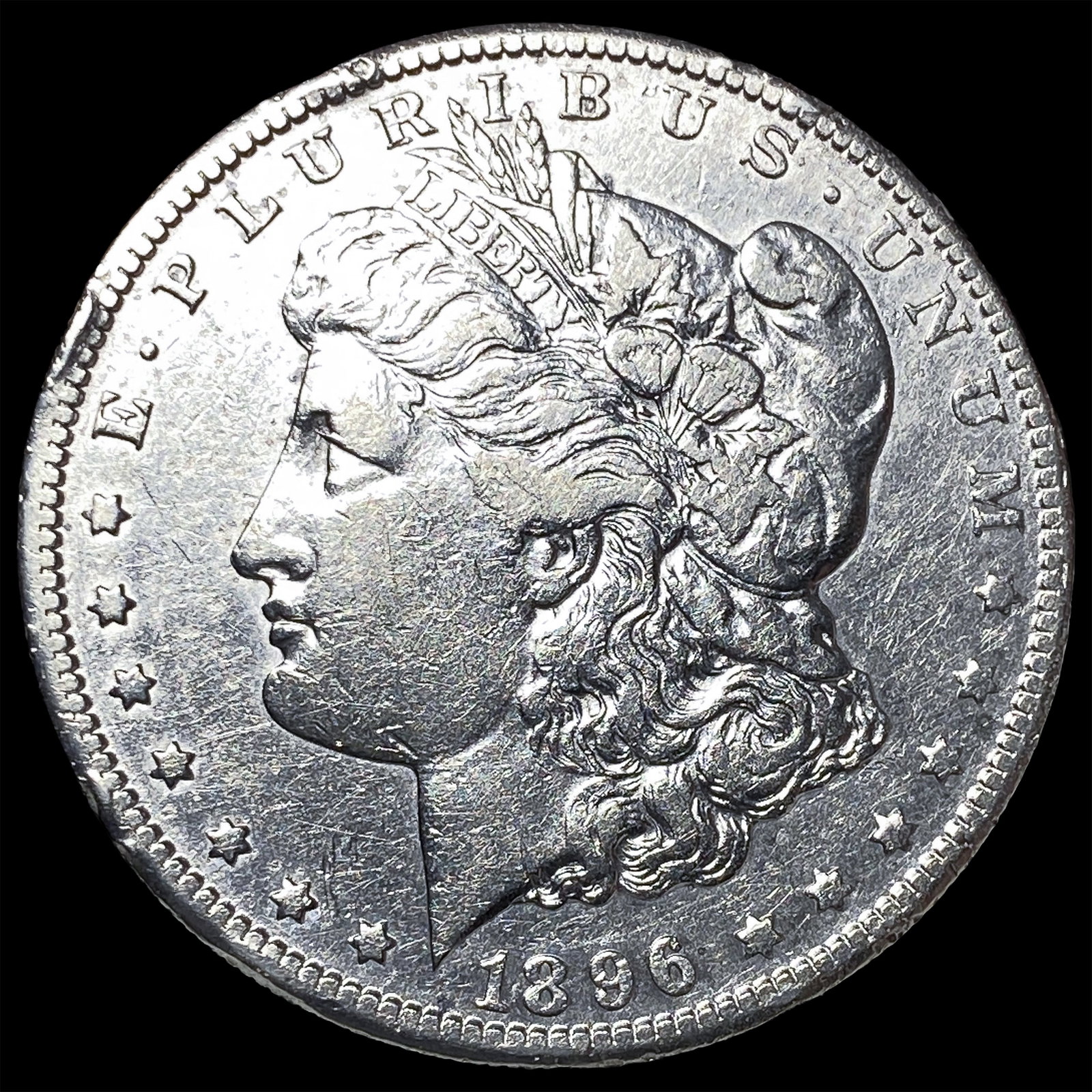 1896-S Silver Morgan Dollar NEARLY UNCIRCULATED: 1896-S Silver Morgan Dollar NEARLY UNCIRCULATED