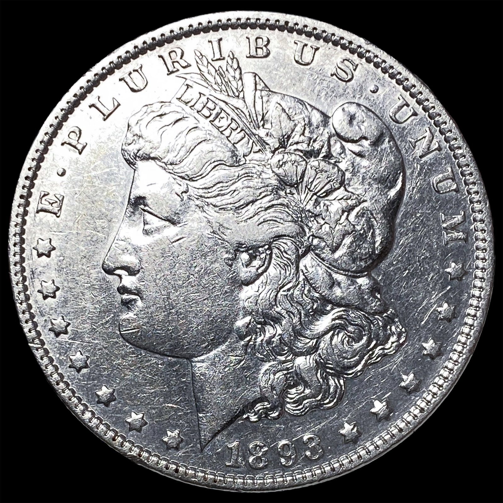 1893-S Silver Morgan Dollar CLOSELY UNCIRCULATED: 1893-S Silver Morgan Dollar CLOSELY UNCIRCULATED