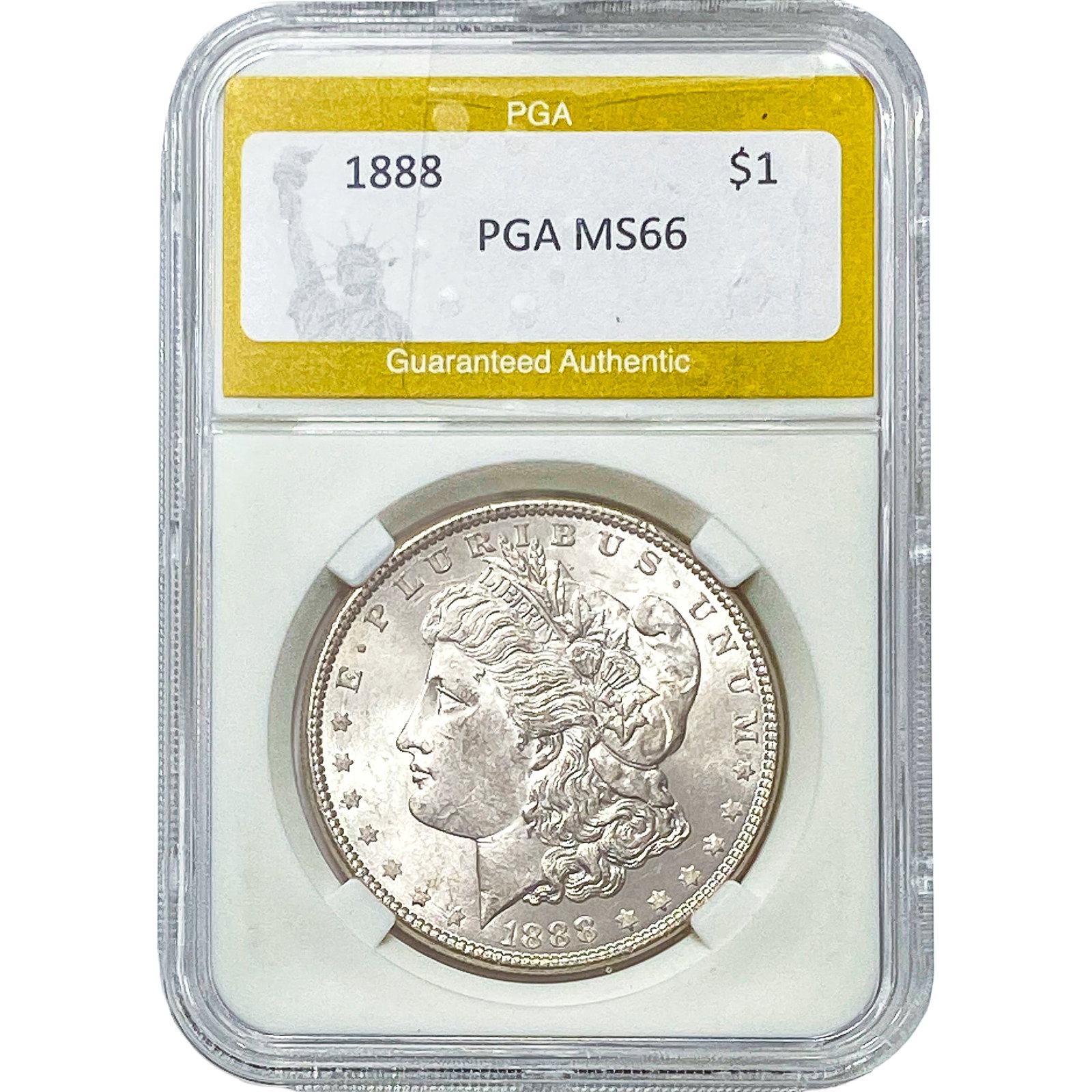 1888 Morgan Silver Dollar PGA MS66: 1888 Morgan Silver Dollar PGA MS66
