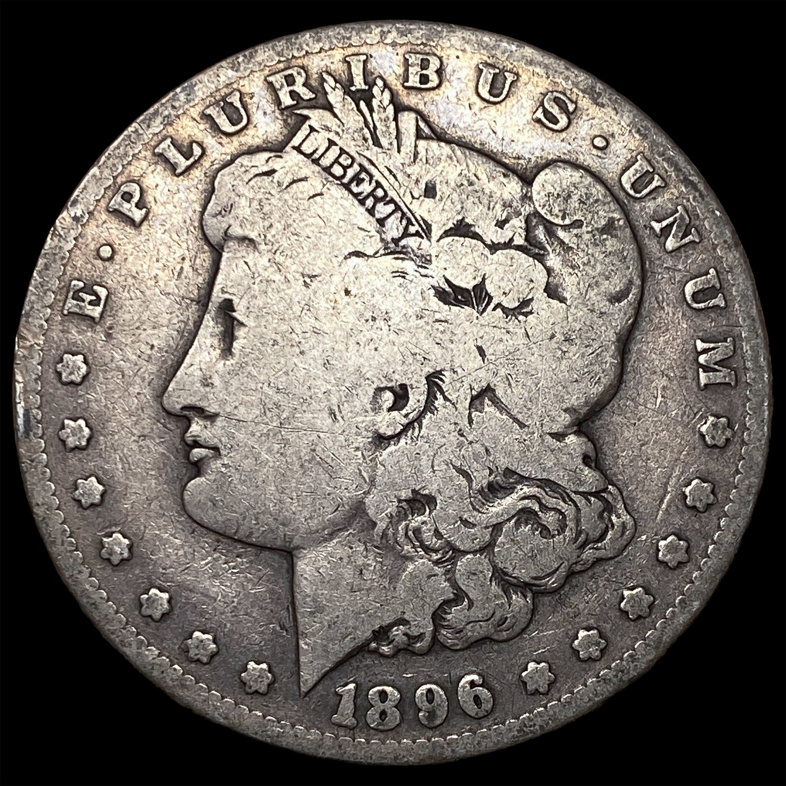 1896-S Silver Morgan Dollar NICELY CIRCULATED: 1896-S Silver Morgan Dollar NICELY CIRCULATED