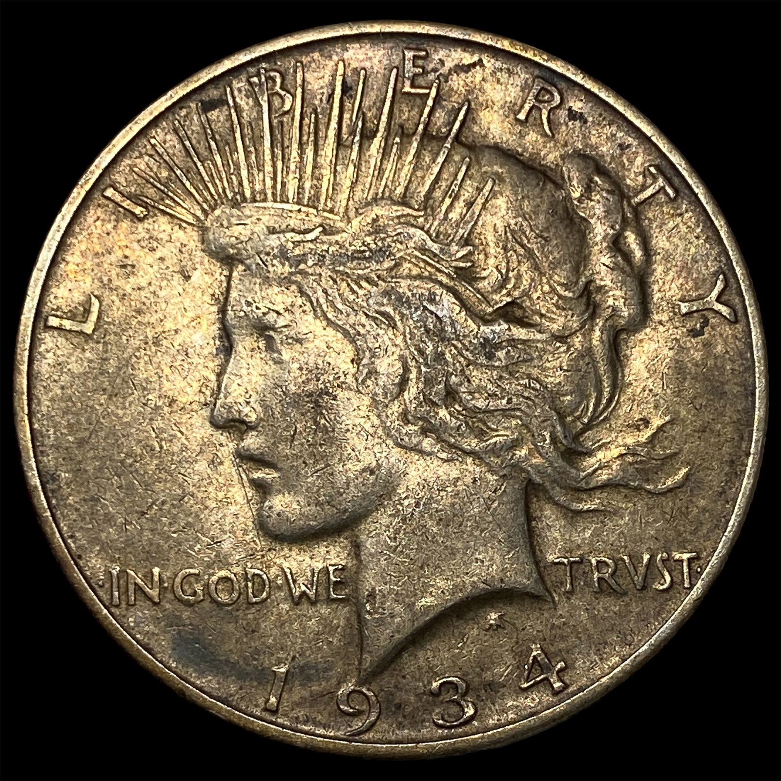 1934-D Silver Peace Dollar CLOSELY UNCIRCULATED: 1934-D Silver Peace Dollar CLOSELY UNCIRCULATED