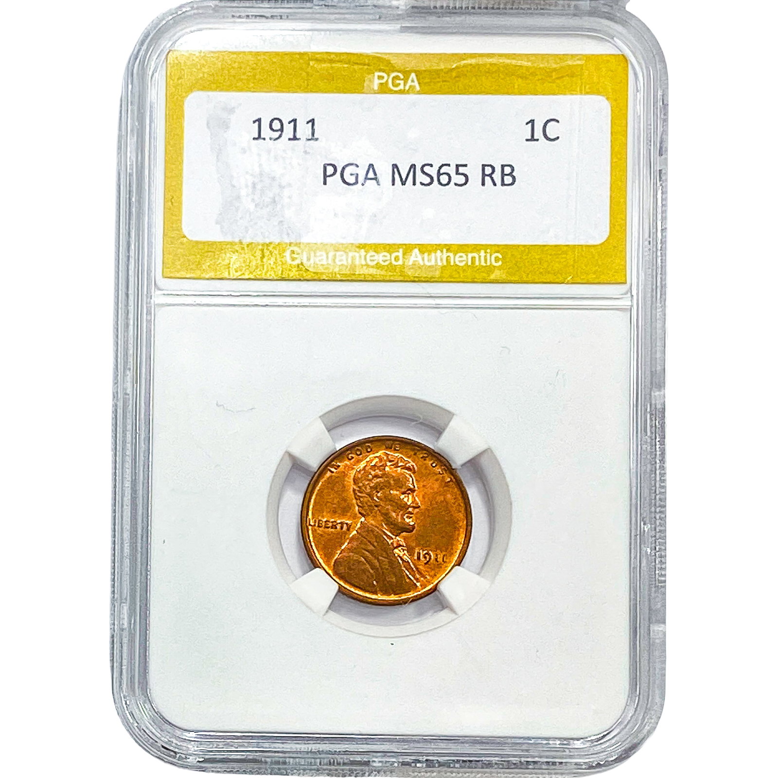 1911 Wheat Cent PGA MS65: 1911 Wheat Cent PGA MS65