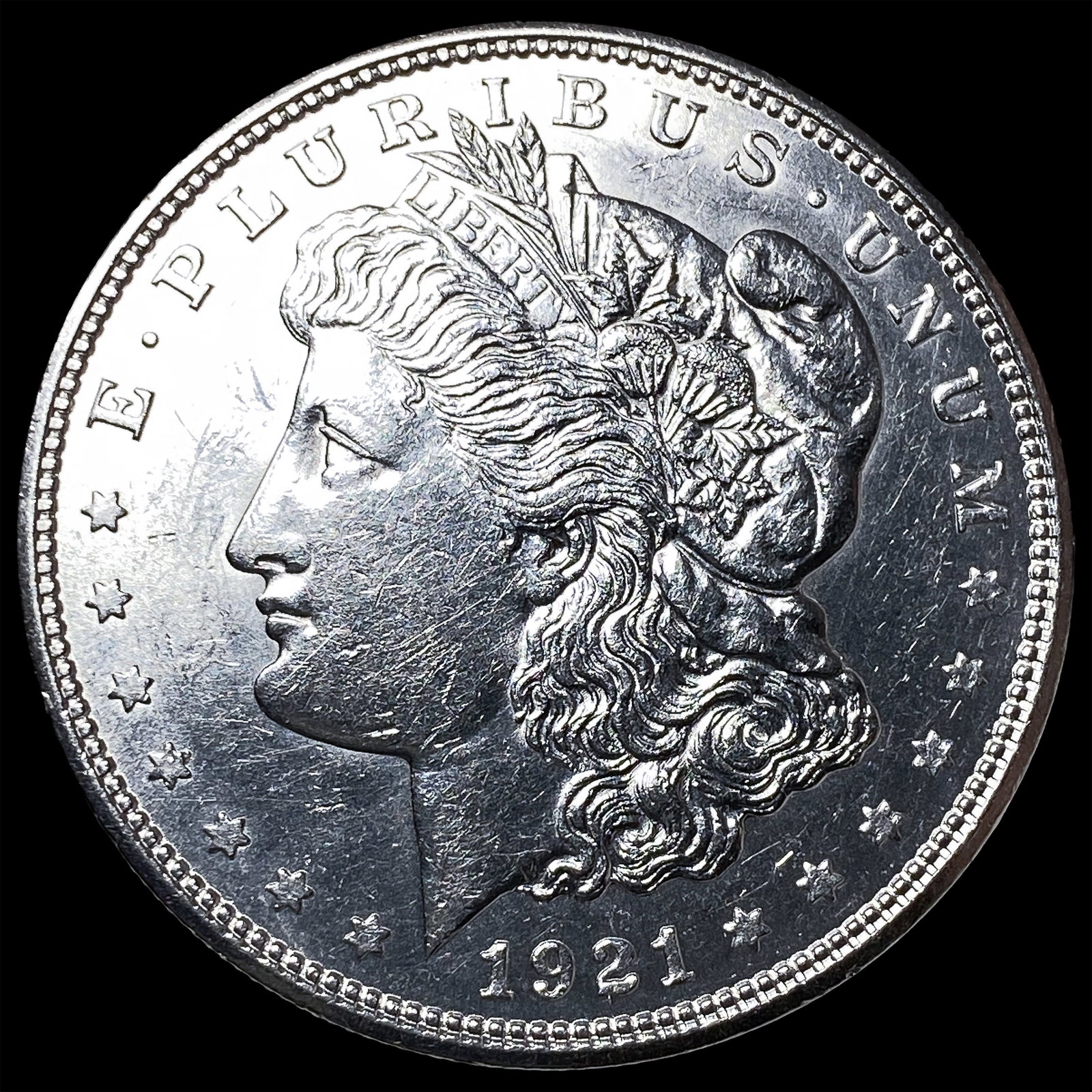 1921 Silver Morgan Dollar CHOICE BU: 1921 Silver Morgan Dollar CHOICE BU