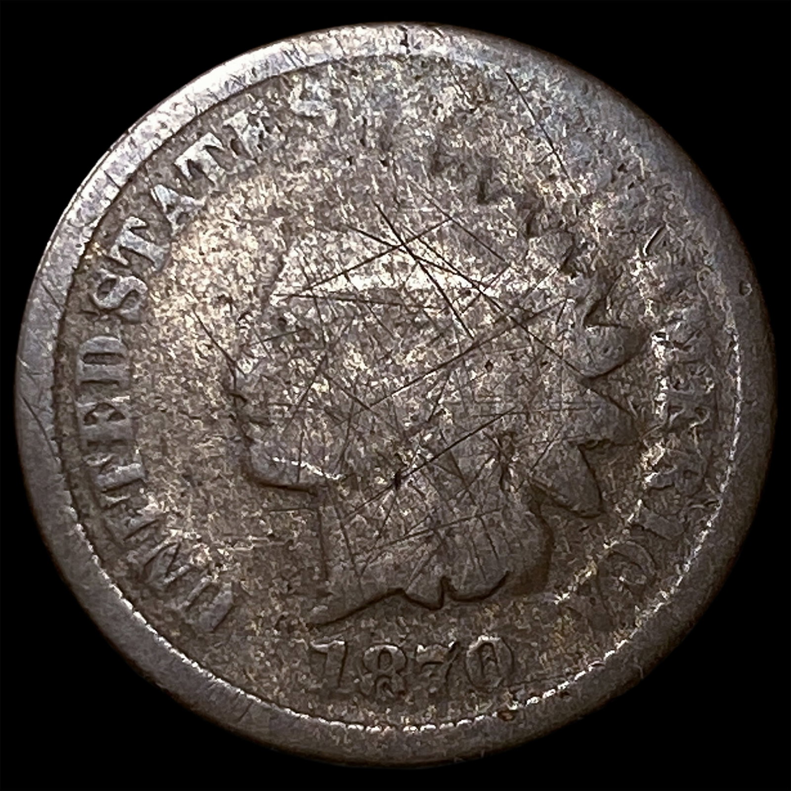 1870 Indian Head Cent NICELY CIRCULATED: 1870 Indian Head Cent NICELY CIRCULATED