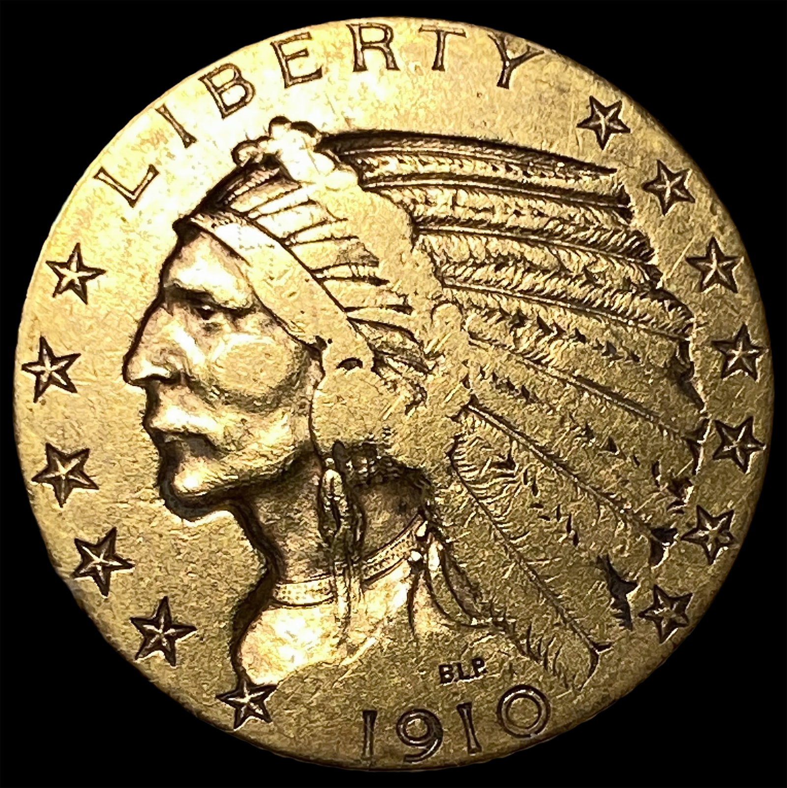 1910 Indian Head Half Eagle $5 Gold CLOSELY UNCIRCULATED (1 of 2)