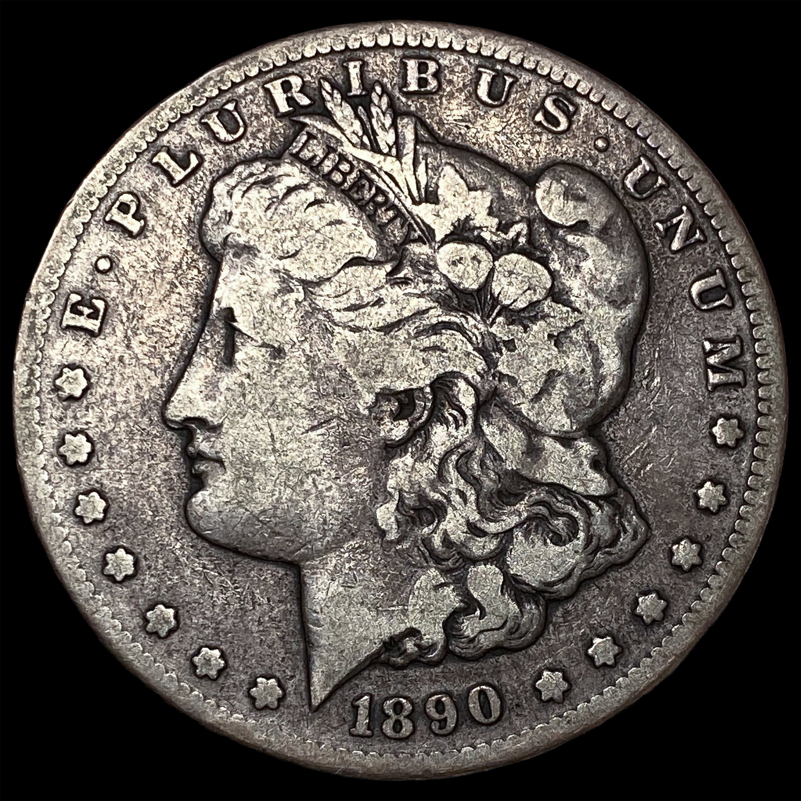 1890-CC Silver Morgan Dollar LIGHTLY CIRCULATED: 1890-CC Silver Morgan Dollar LIGHTLY CIRCULATED
