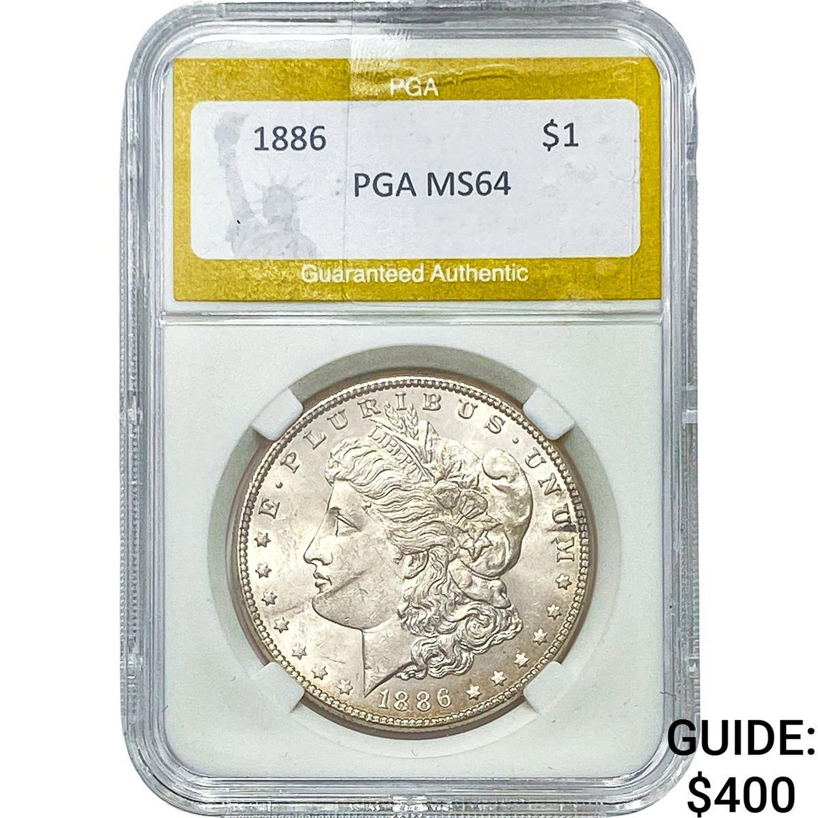 1886 Morgan Silver Dollar PGA MS64: 1886 Morgan Silver Dollar PGA MS64
