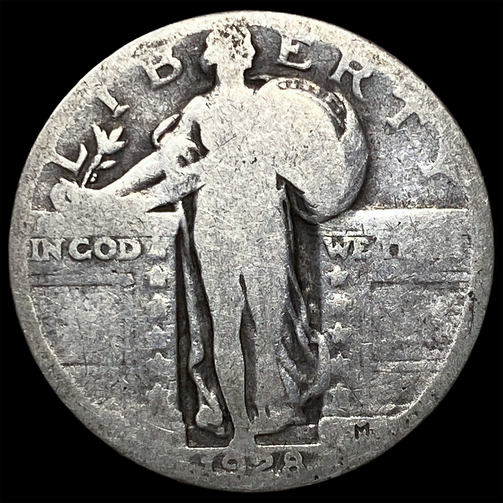 1928 Standing Liberty Quarter NICELY CIRCULATED: 1928 Standing Liberty Quarter NICELY CIRCULATED