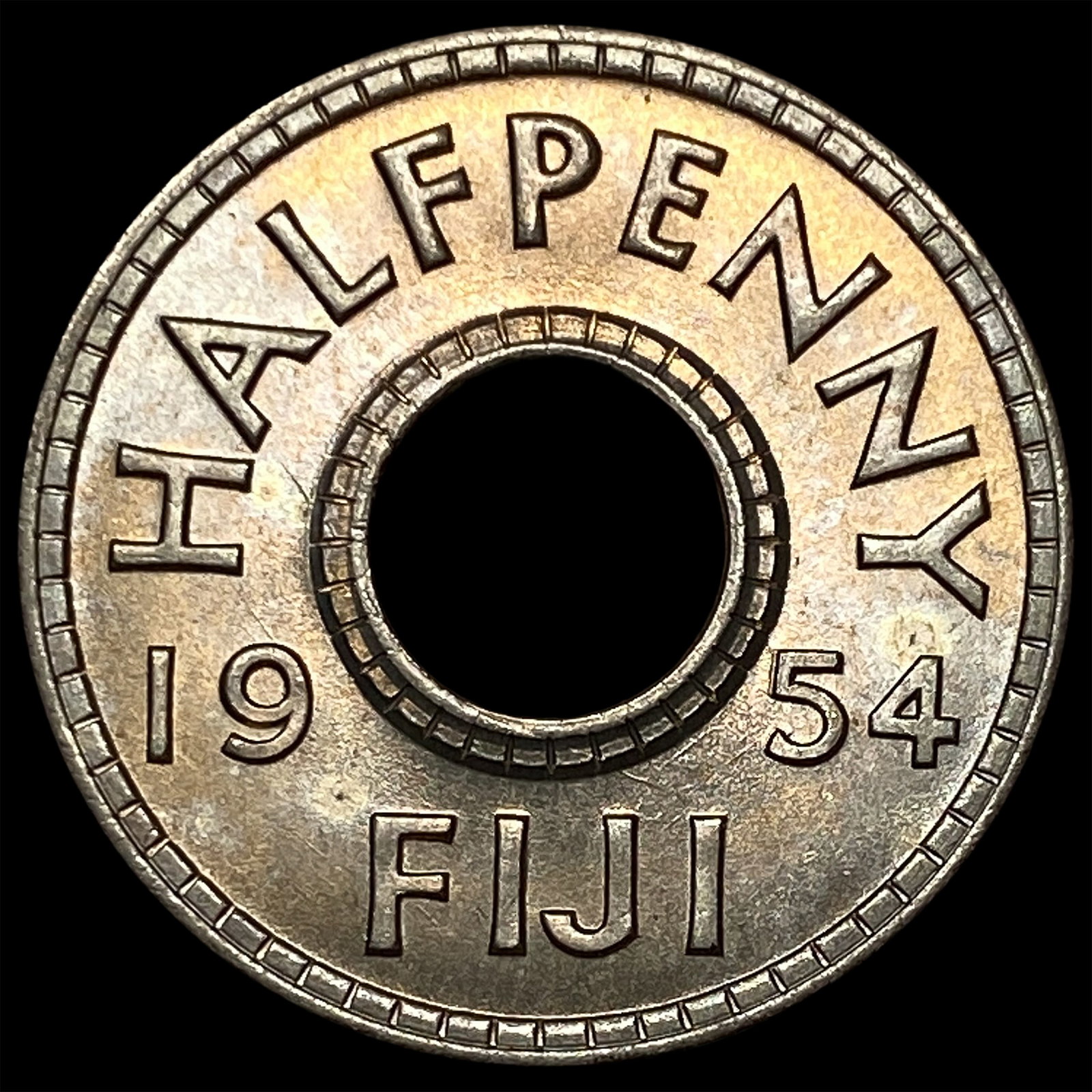 1954 Fiji Halfpenny UNCIRCULATED: 1954 Fiji Halfpenny UNCIRCULATED