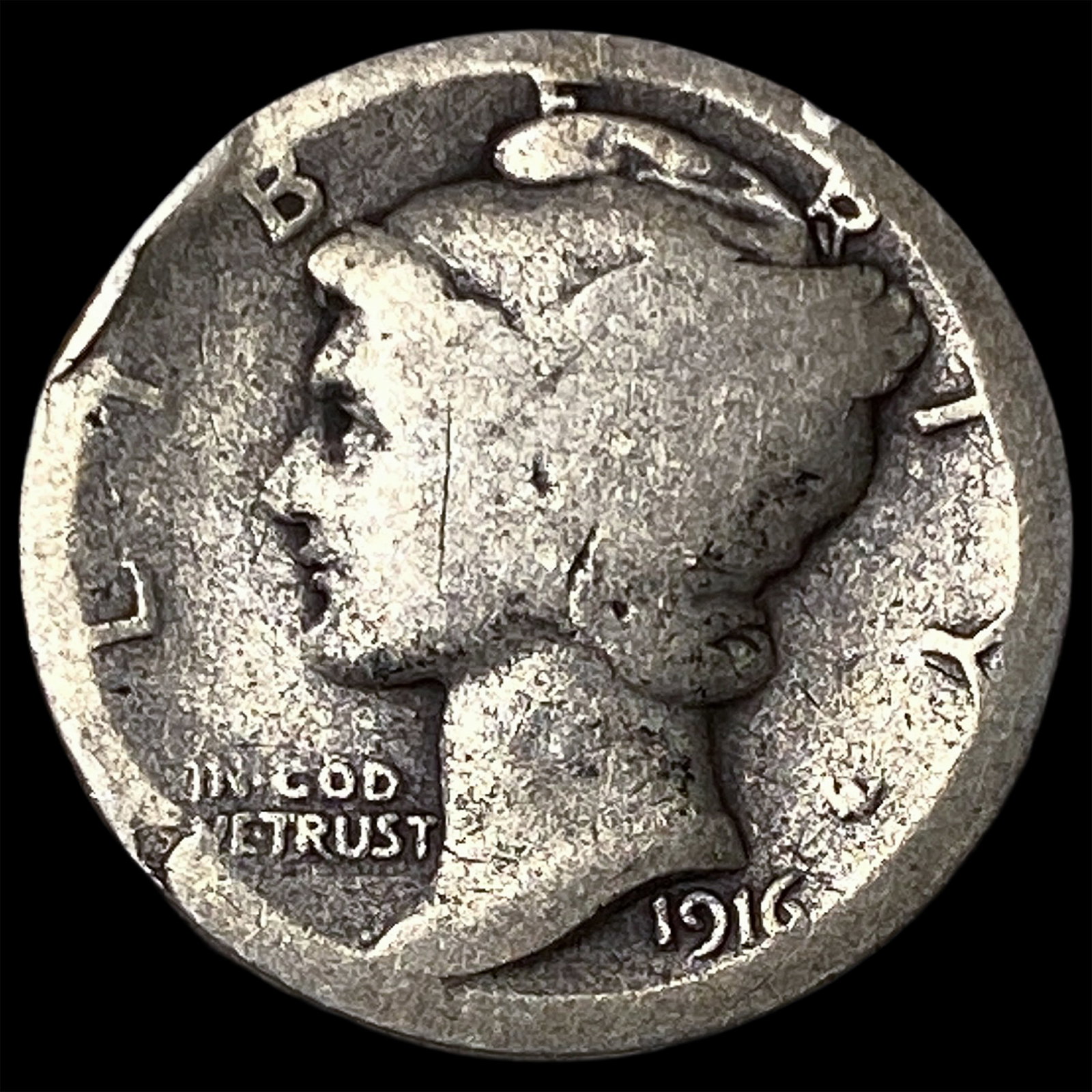 1916 Mercury Dime NICELY CIRCULATED (1 of 2)