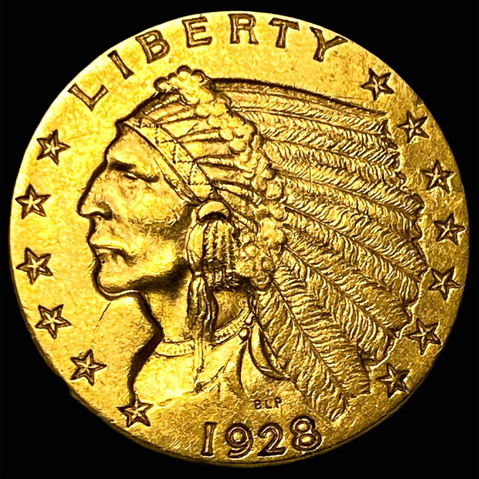 1928 Indian Head Gold $2.50 Quarter Eagle UNCIRCULATED: 1928 Indian Head Gold $2.50 Quarter Eagle UNCIRCULATED