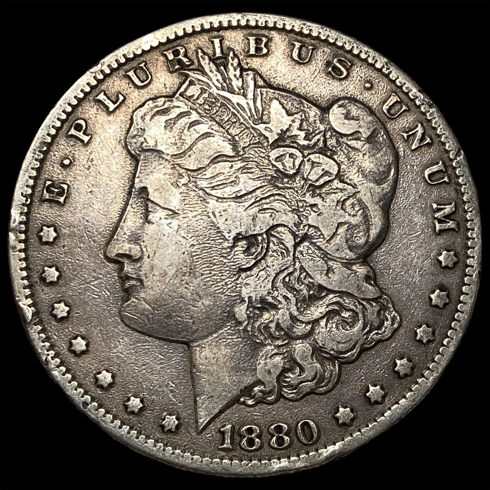 1880 Morgan Silver Dollar NEARLY UNCIRCULATED: 1880 Morgan Silver Dollar NEARLY UNCIRCULATED