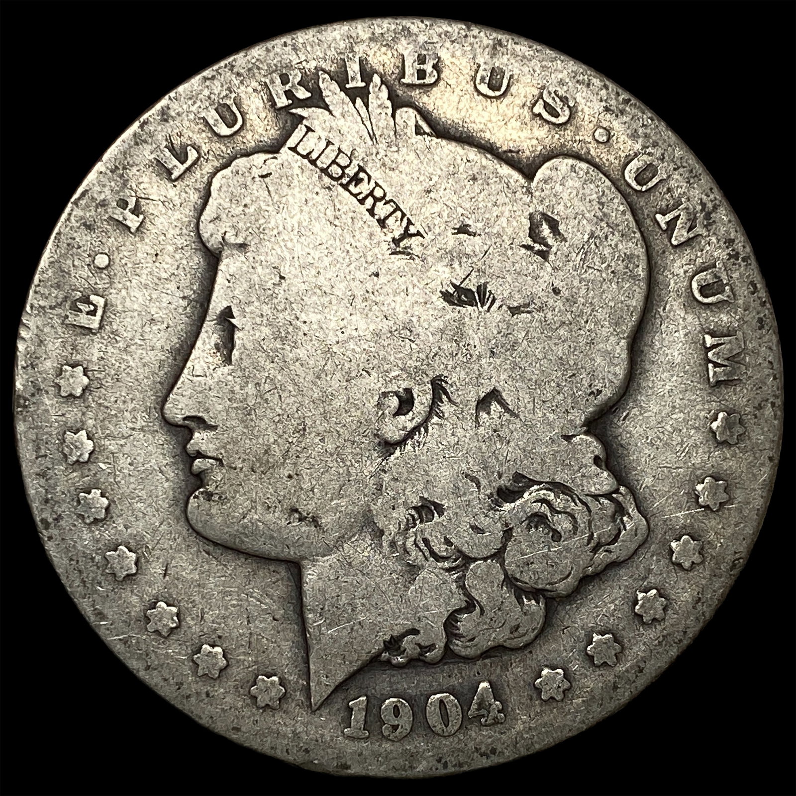 1904-S Silver Morgan Dollar NICELY CIRCULATED: 1904-S Silver Morgan Dollar NICELY CIRCULATED