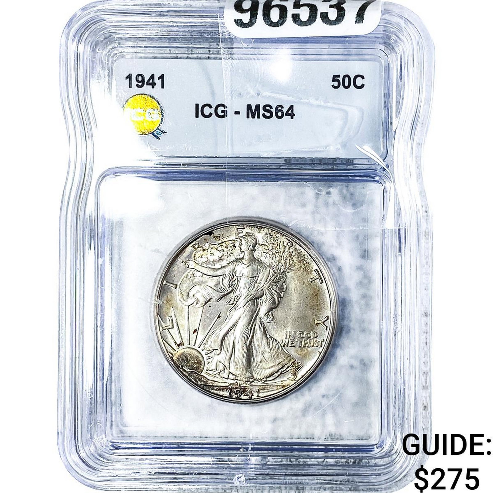 1941 Walking Liberty Half Dollar ICG MS64: 1941 Walking Liberty Half Dollar ICG MS64