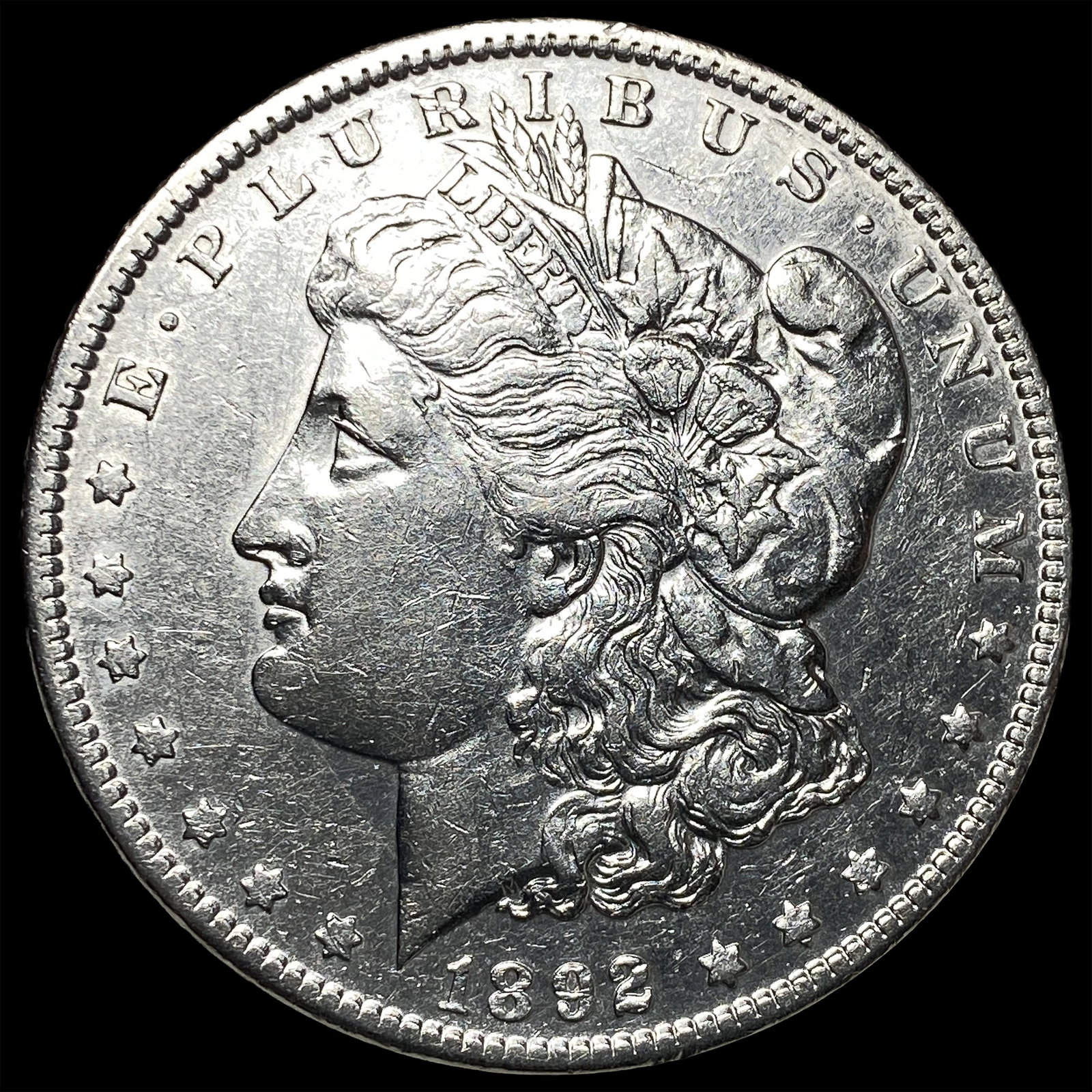 1892 Morgan Silver Dollar CHOICE AU: 1892 Morgan Silver Dollar CHOICE AU