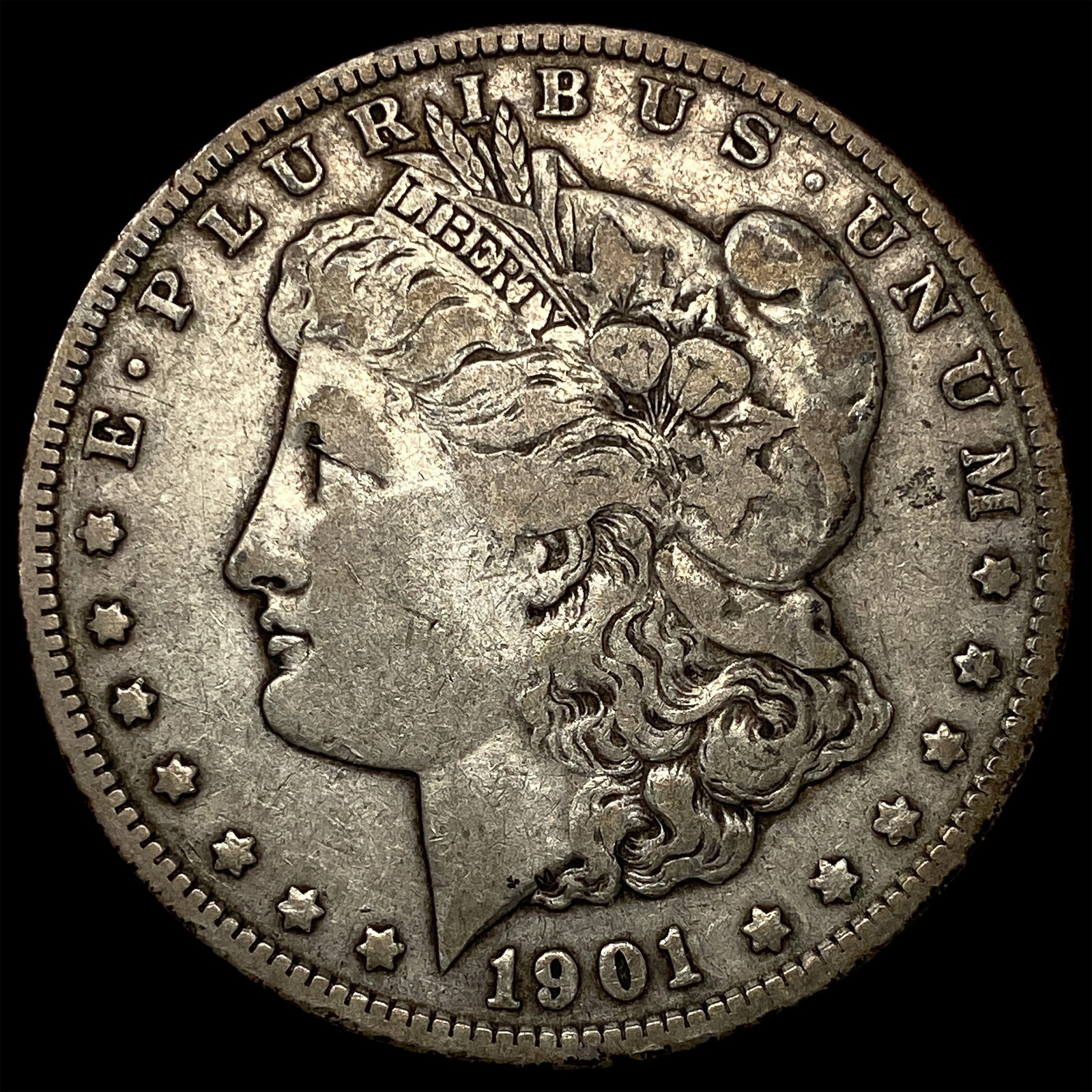 1901-S Silver Morgan Dollar NEARLY UNCIRCULATED: 1901-S Silver Morgan Dollar NEARLY UNCIRCULATED