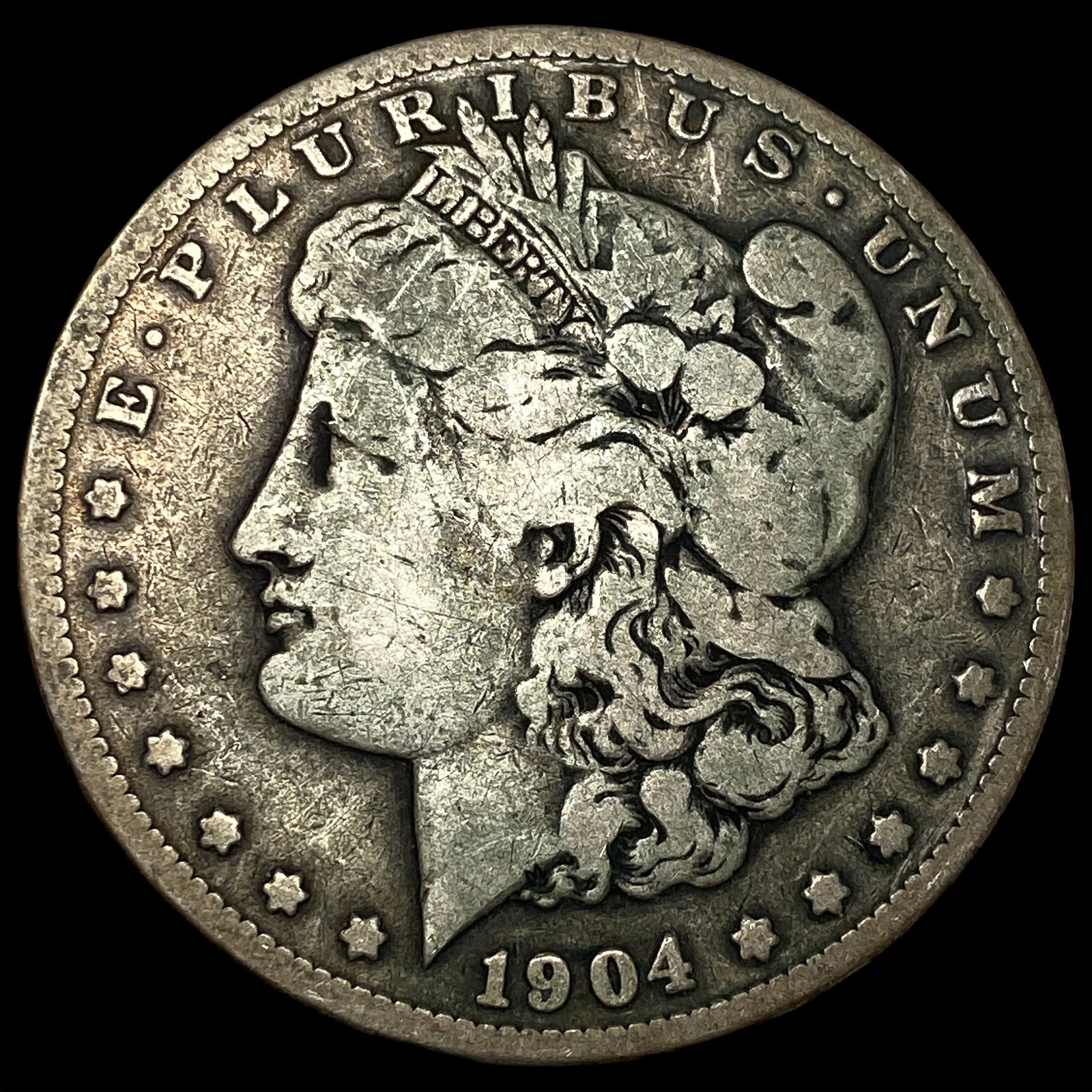 1904-S Silver Morgan Dollar LIGHTLY CIRCULATED: 1904-S Silver Morgan Dollar LIGHTLY CIRCULATED