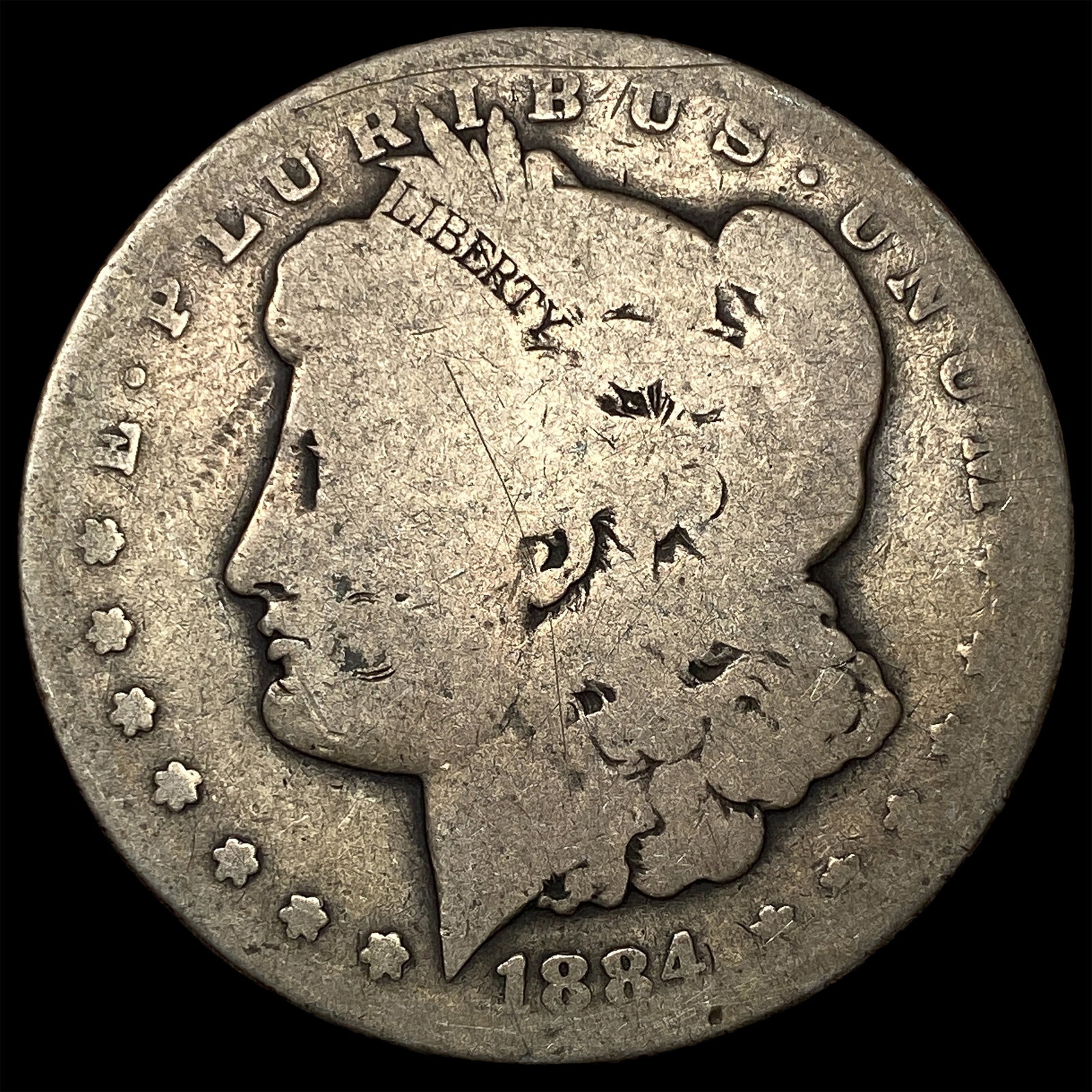1884-CC Silver Morgan Dollar CHOICE AU: 1884-CC Silver Morgan Dollar CHOICE AU