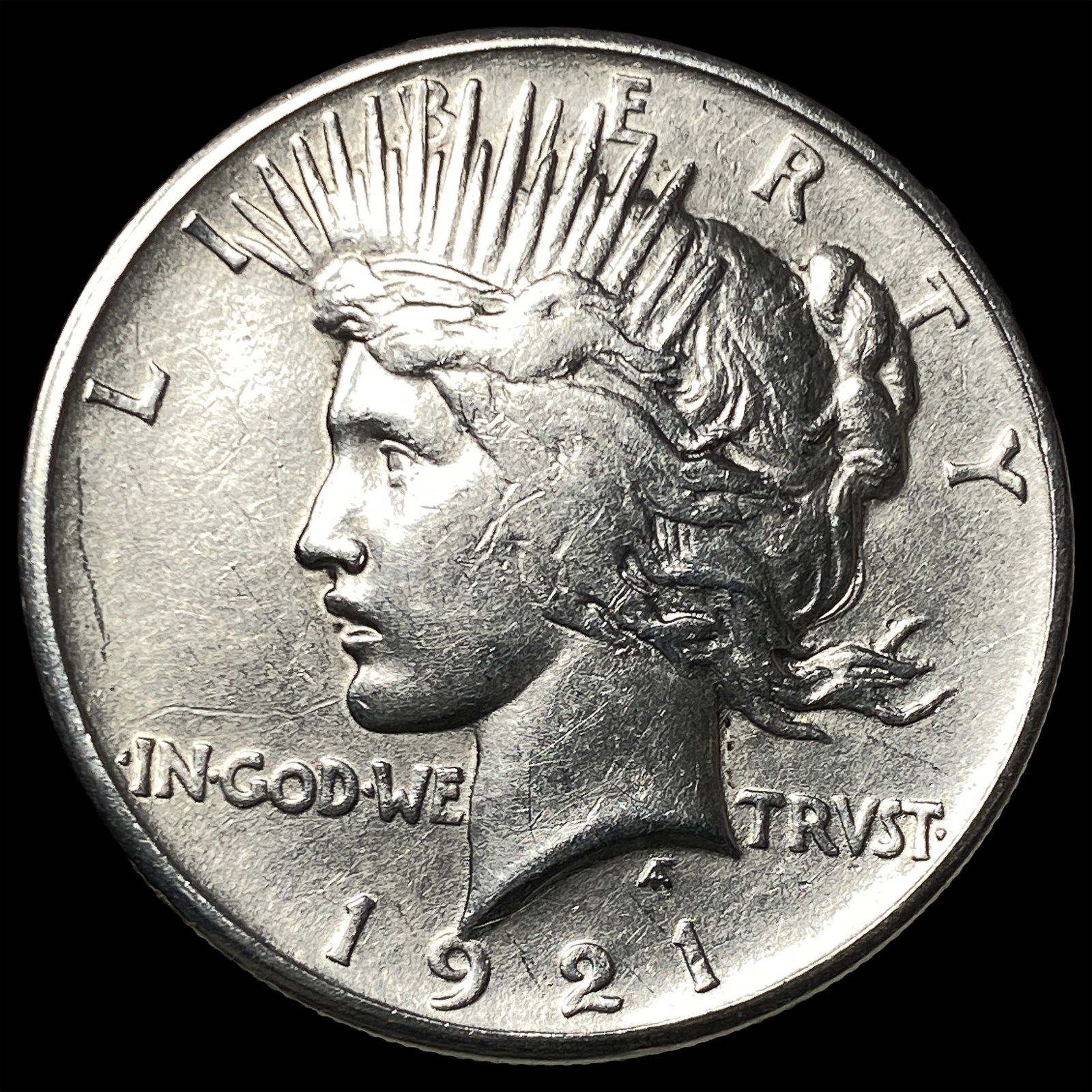 1921 Silver Peace Dollar NEARLY UNCIRCULATED: 1921 Silver Peace Dollar NEARLY UNCIRCULATED