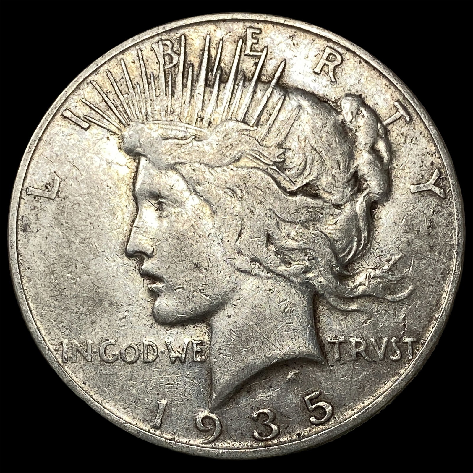 1935-S Silver Peace Dollar LIGHTLY CIRCULATED: 1935-S Silver Peace Dollar LIGHTLY CIRCULATED